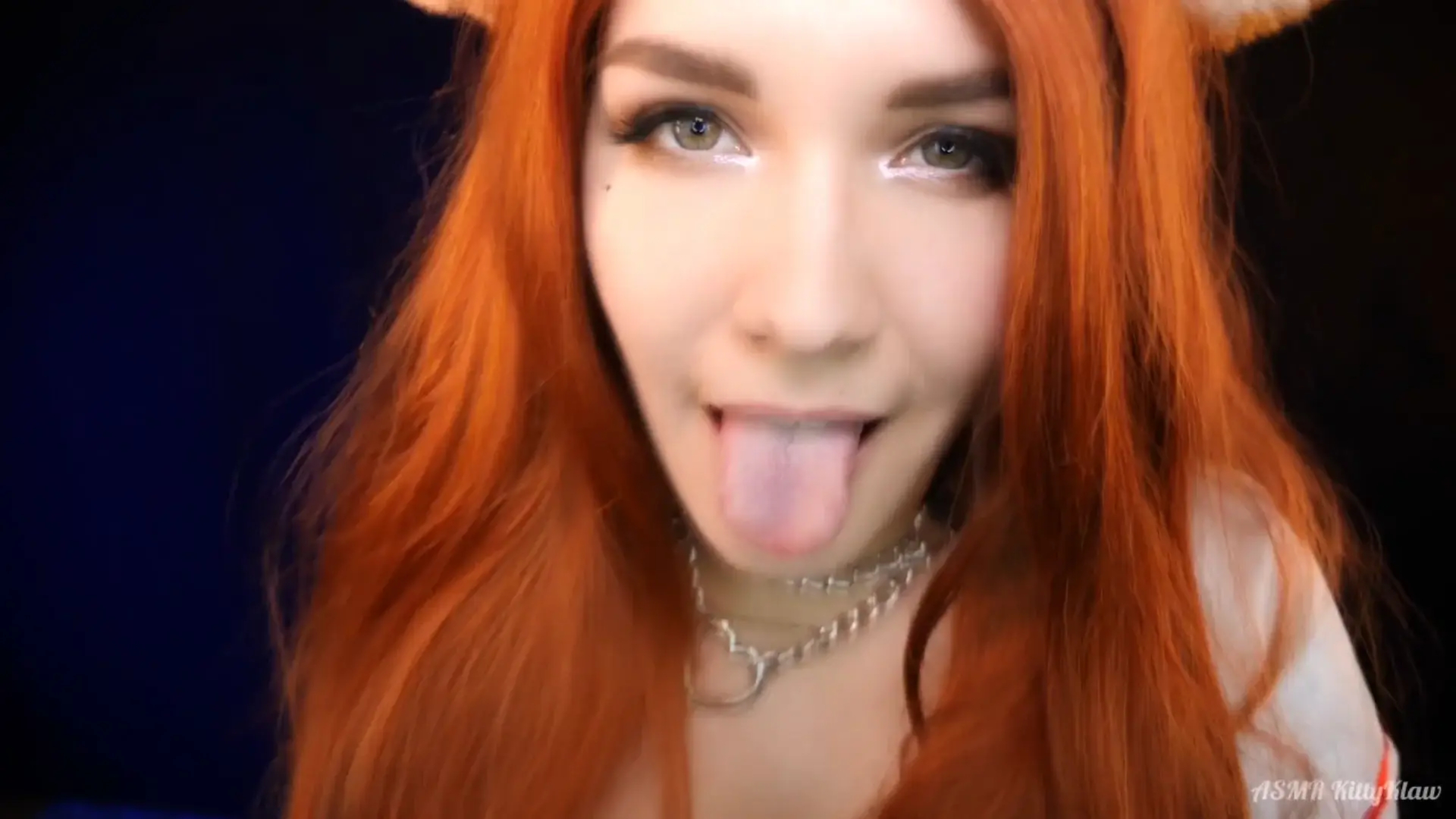 ASMR KittyKlaw Red Furry Lens Licking