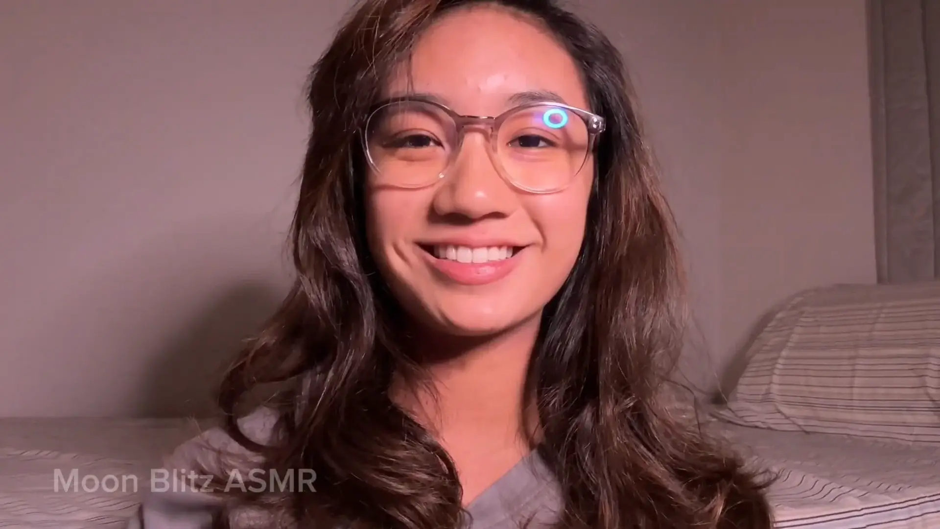 Moon Blitz ASMR Your Nerdy GF Does A Face Lick Attack