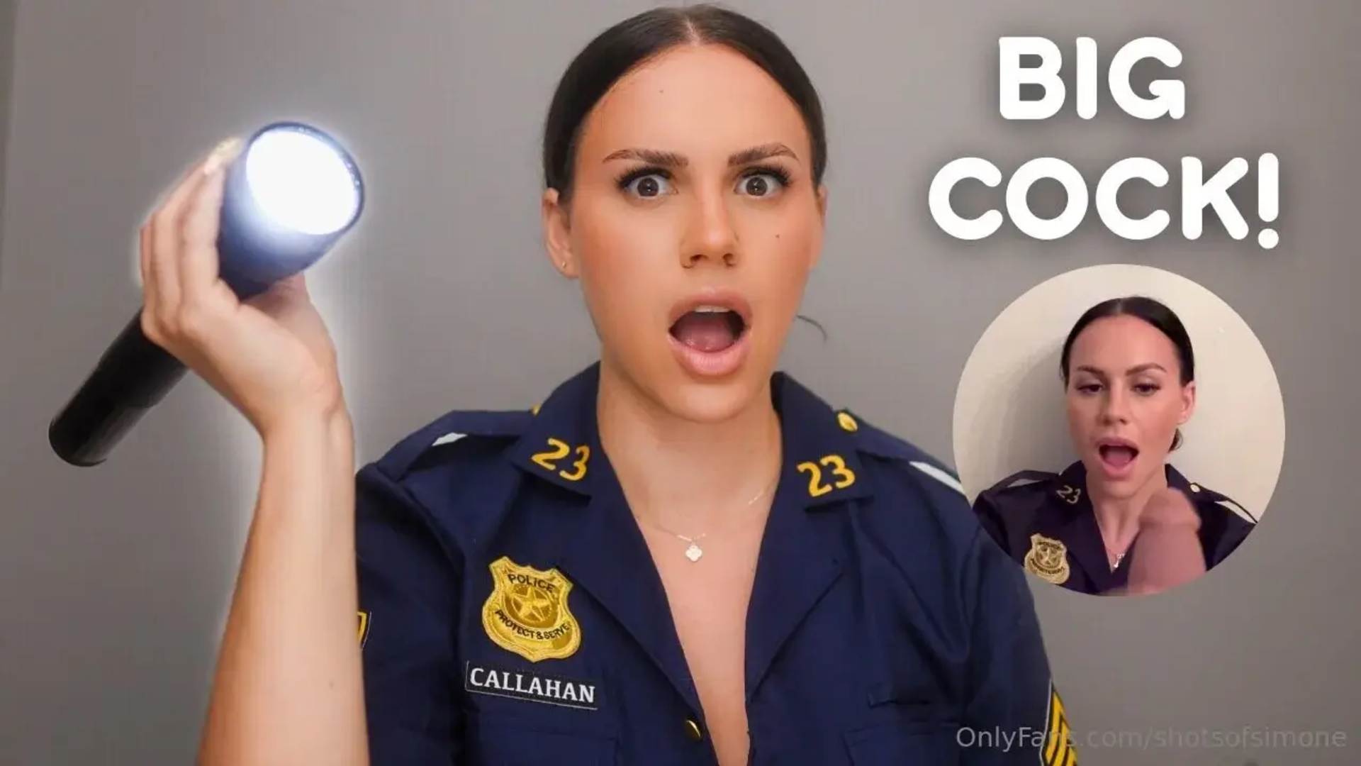Simone ASMR Officer inspects Your Dick