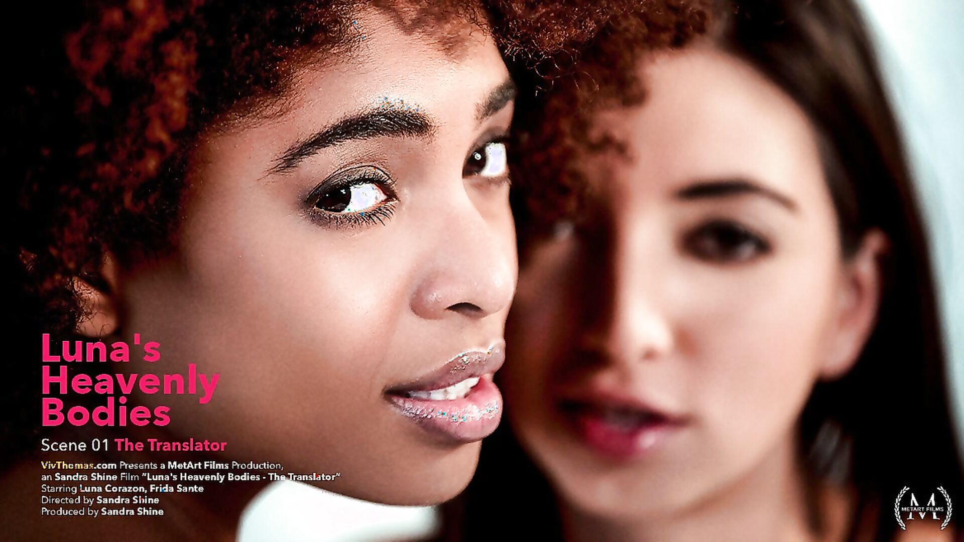 Luna Corazon - Luna's Heavenly Bodies Episode 1 - the Translator - VivThomas - VivThomas - black - small tits - teen - ebony - brunette - fetish - interracial - latina - lesbian