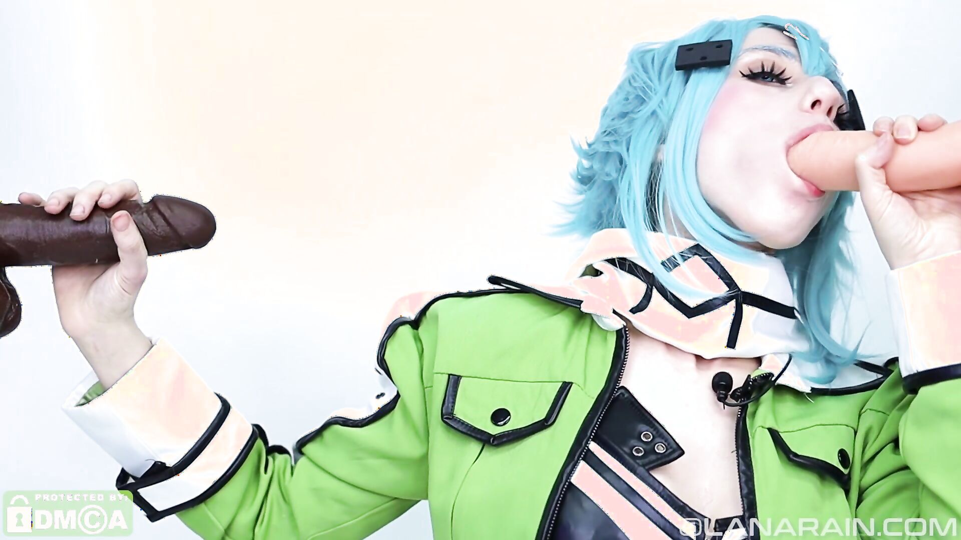 Lana Rain - Sinon Double Penetration Spit Roast - ManyVids - double penetration - cosplay - big tits - teen - fake tits - pov - dirty talk