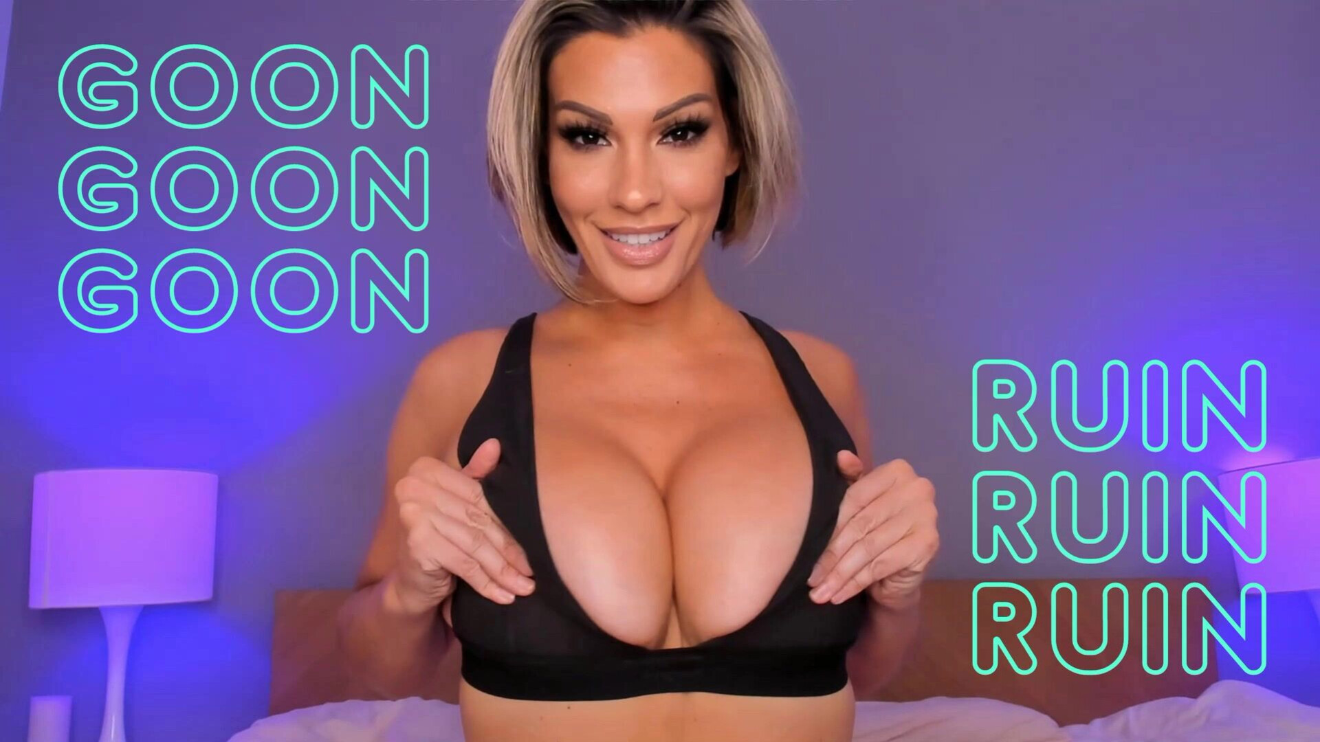 AdrienneLuxe - Goon and Ruin - ManyVids - pov - blonde - solo - fetish - big tits - dirty talk - jerk off instruction - gooning