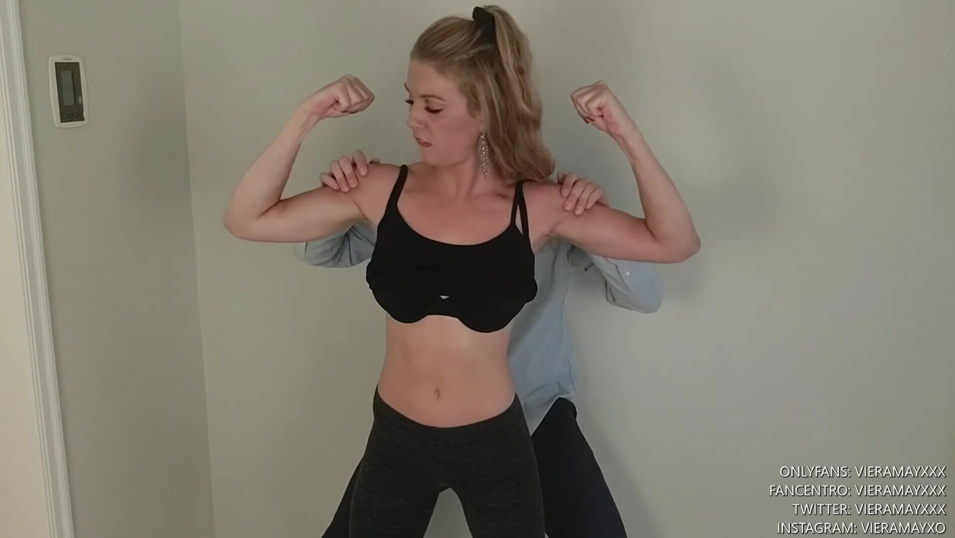 VieraMayXXX - Muscle Worship Posing You Rub My Arms - ManyVids - pov - dirty talk - natural tits - virtualsex - solo