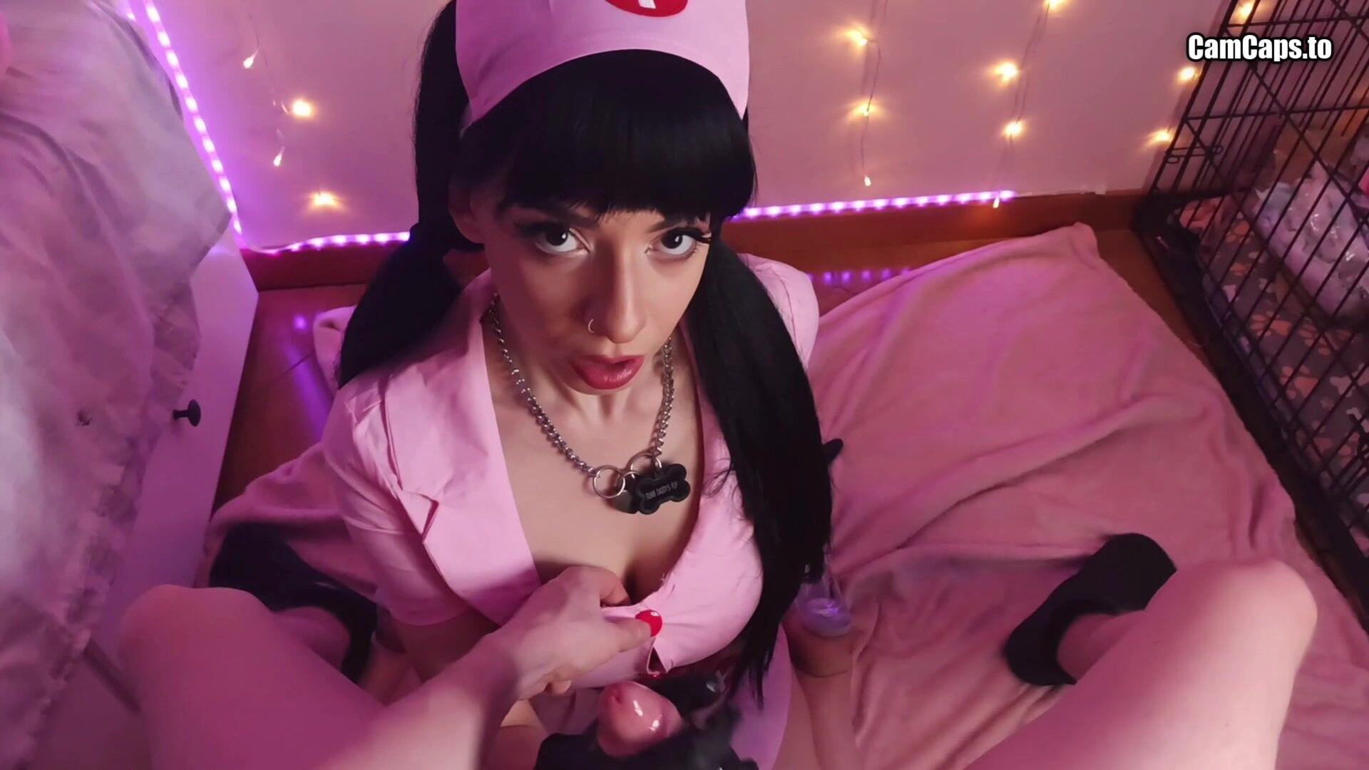 PuppyGirlfriend - Nurse Drains Your Balls HJ And Boobs Fuck - ManyVids - teen - pov - tattoo - dirty talk - nylon - high heels - big tits - black - latex