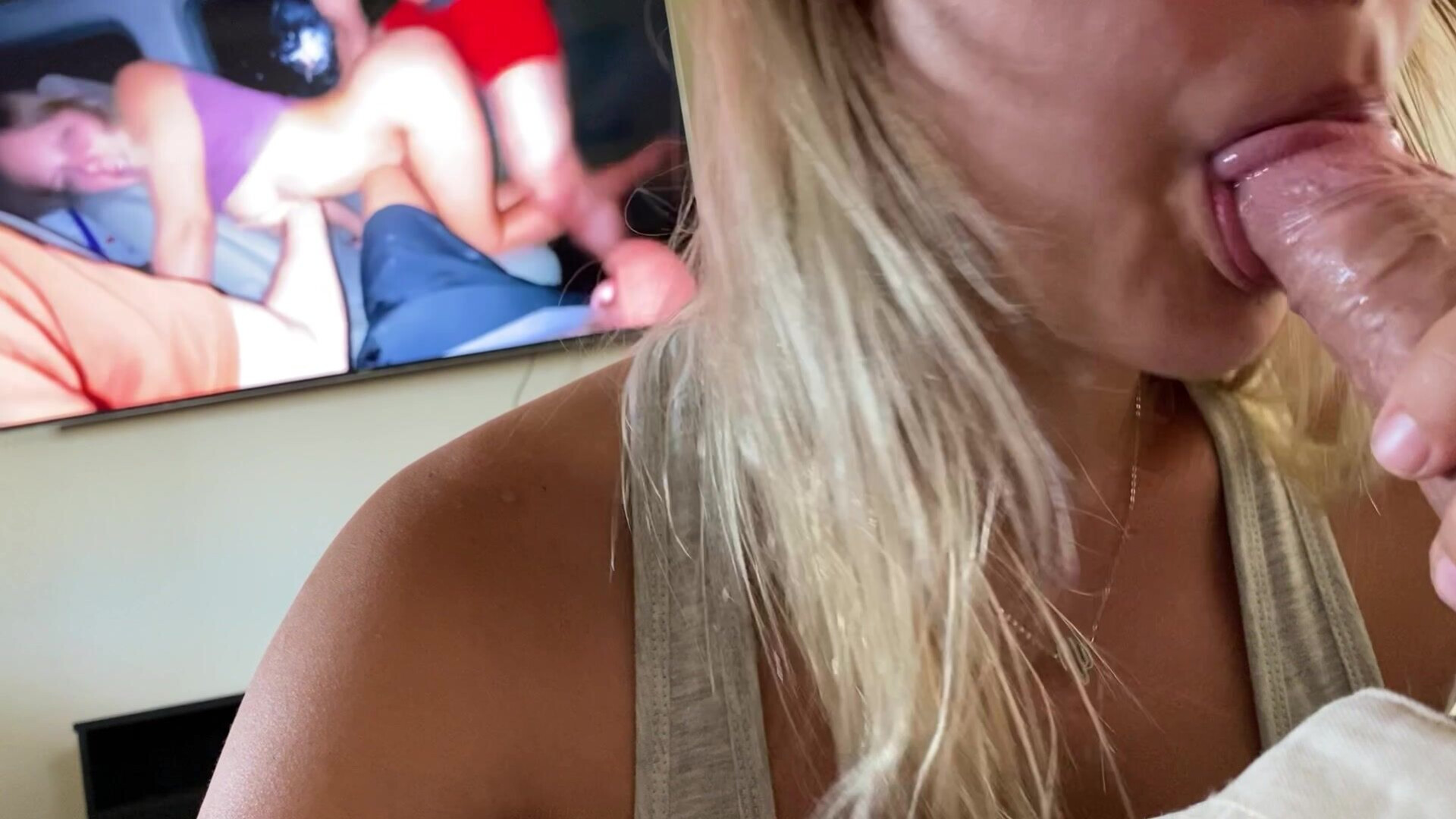 Mya Ryker - I Suck Husband He Watches Me Fuck - ManyVids - milf - blonde - pov - big tits