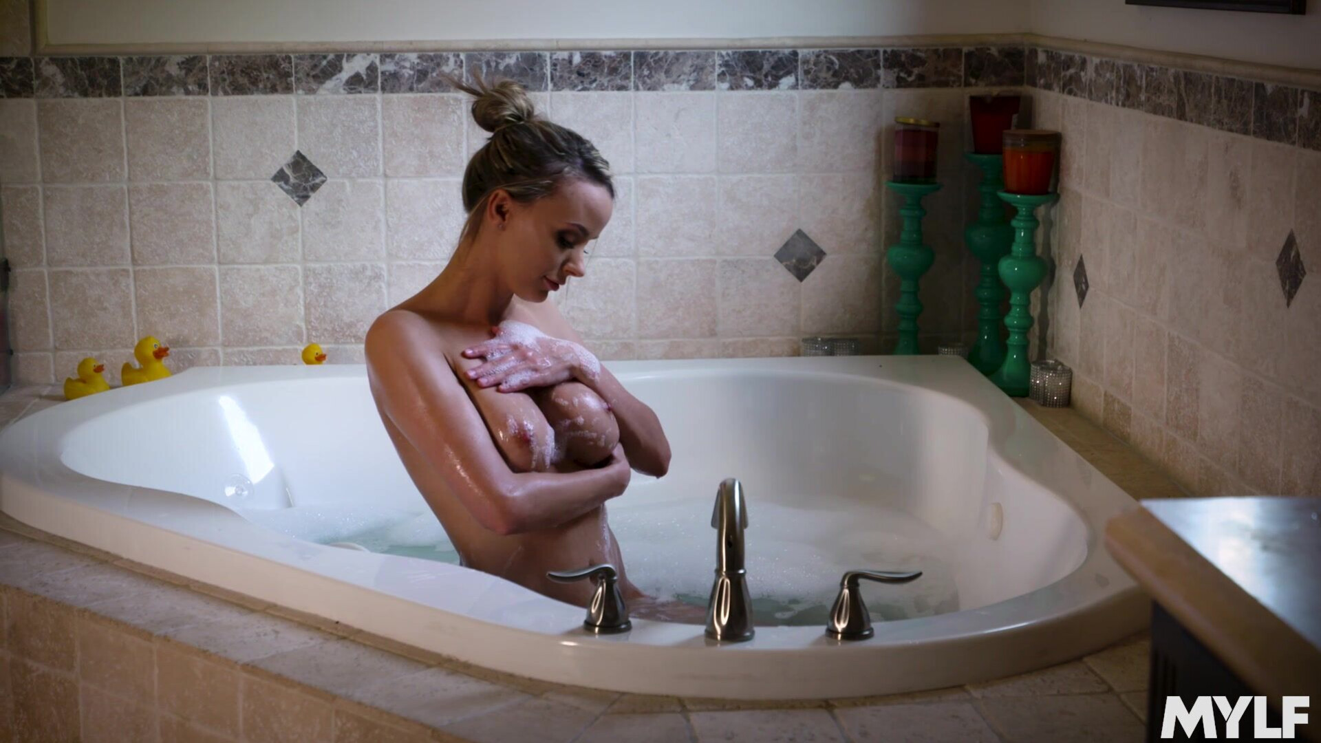 Pristine Edge - The Bath Bomb Bone - GotMylf - GotMylf - milf - pov - blowjob - big dick - fake tits - blonde - creampie - tits - pussy