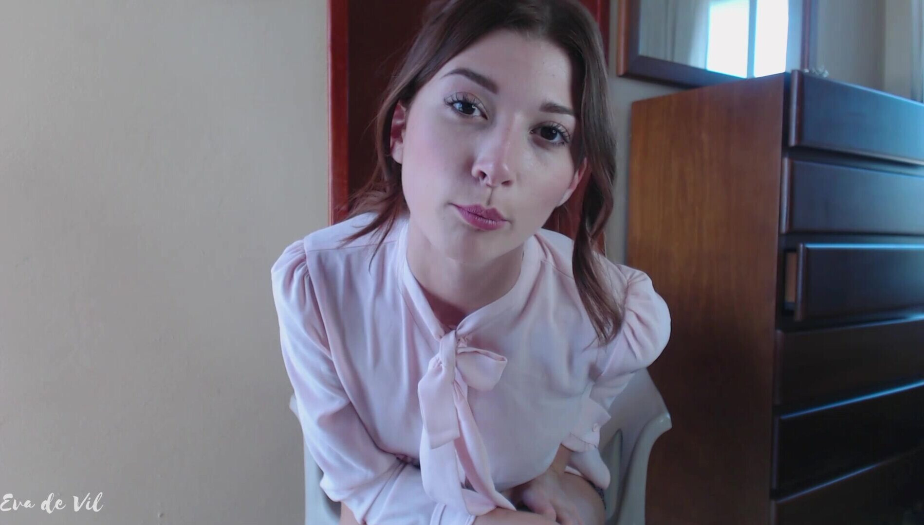 Eva de Vil - Smallest in the Class - ManyVids - fetish - dirty talk - brunette - femdom - small tits - natural tits - hardcore - pov - solo