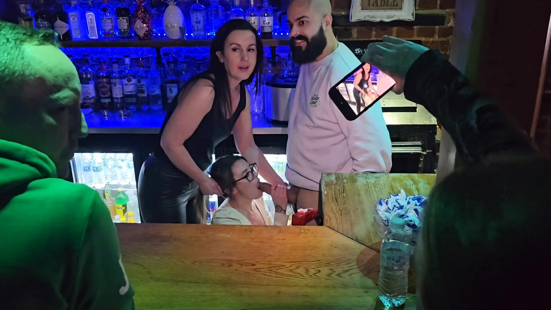Innocenthotwifexxx - Barmaid flirts with customers and sucks one off in the bar - ManyVids - milf - dirty talk - pov - fetish - hardcore - big dick - tattoo