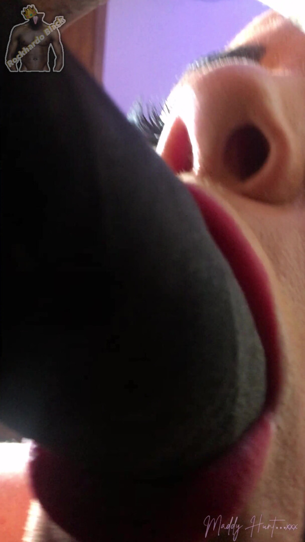 Rockhardo Black - Hidden gloryhole in Maddy Hunts room - ManyVids - black - bbc - interracial - blowjob - pov - big dick