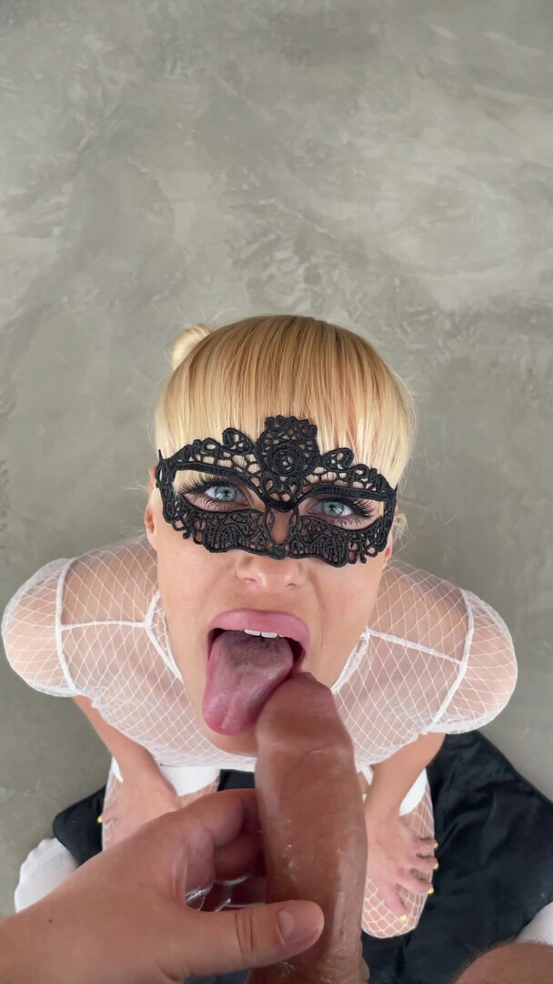 Throat GOAT - She made deepthroat gagging and facefuck - ManyVids - deepthroat - blonde - pov - big dick - small tits - stepsister