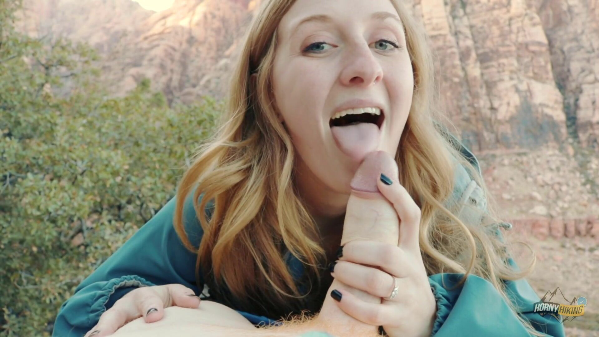 Molly Pills - Quickie In The Mountains - OnlyFans - amateur - blonde - big dick - big tits - natural tits - pov - blowjob - teen