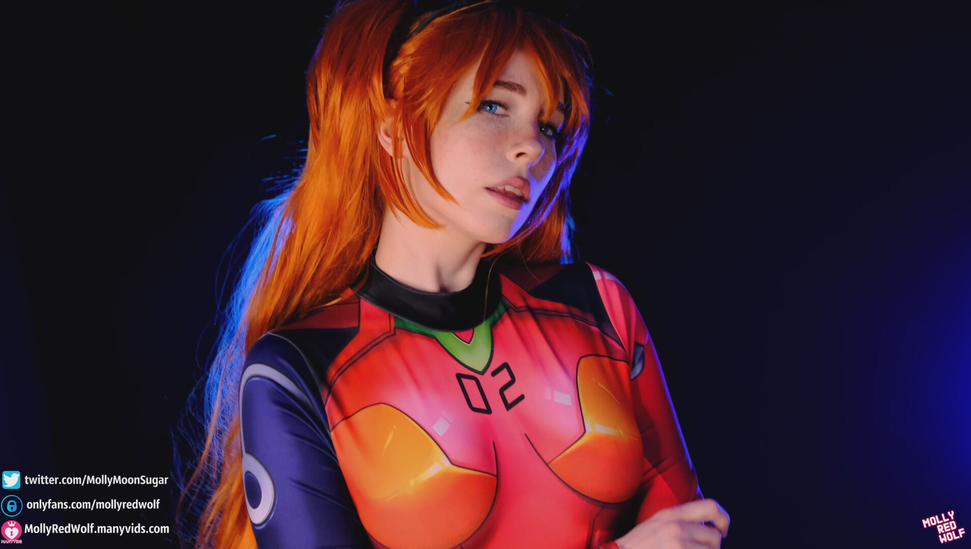MollyRedWolf - Asuka Langley - ManyVids - Cosplay - teen - natural tits