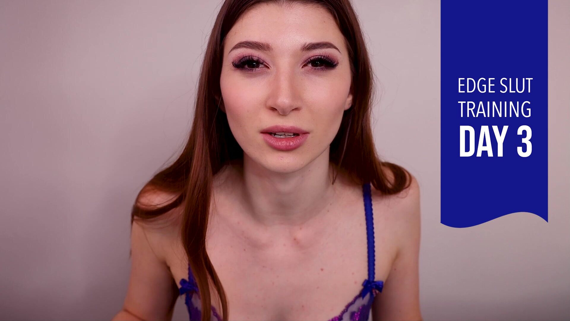 Eva de Vil - Edge Slut Training DAY 3 - ManyVids - fetish - dirty talk - brunette - femdom - small tits - natural tits - hardcore - pov - solo