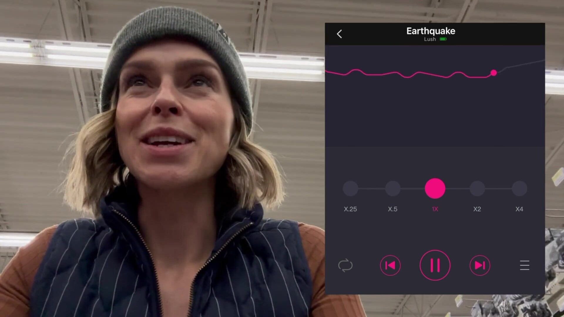 Serenity Cox - Public Cumming in Grocery Store with Lush Remote Controlled Vibrator - OnlyFans - public - milf - pov - blowjob - small tits - natural tits - cuckold