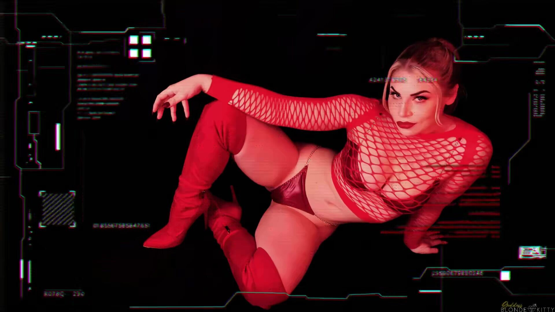 Goddess Blonde Kitty - The Simulation - ManyVids - blonde - milf - femdom - solo - dirty talk - big tits - fetish - virtualsex - jerk off instruction