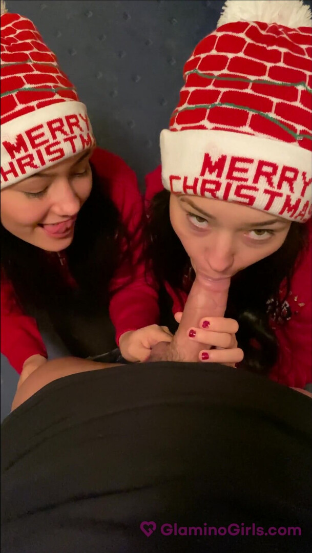 Lady Zee and Sandra Zee - Zeetweens Video 1 Happy Xmas - GlaminoGirls - GlaminoGirls - asian - teen - threesome