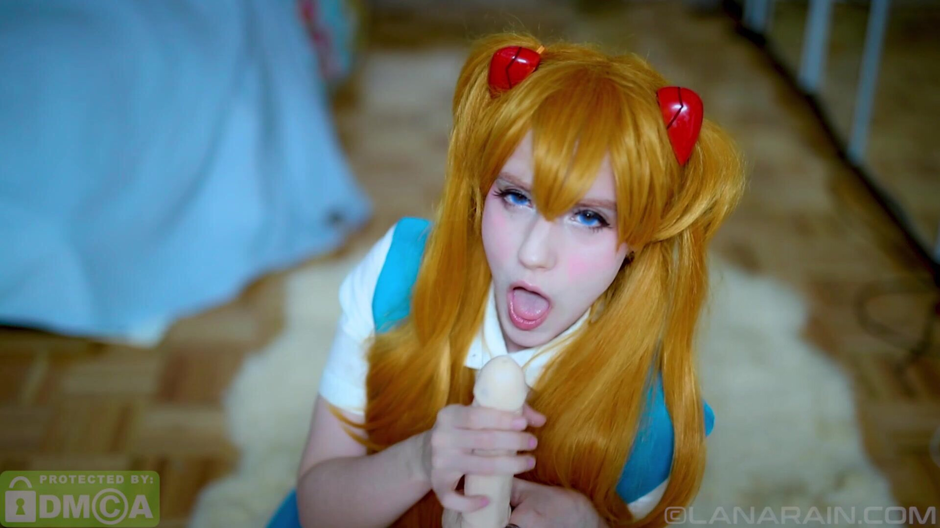 Lana Rain - Its Not Like Asuka Enjoys Making You Cum - ManyVids - cosplay - big tits - teen - fake tits - pov - dirty talk