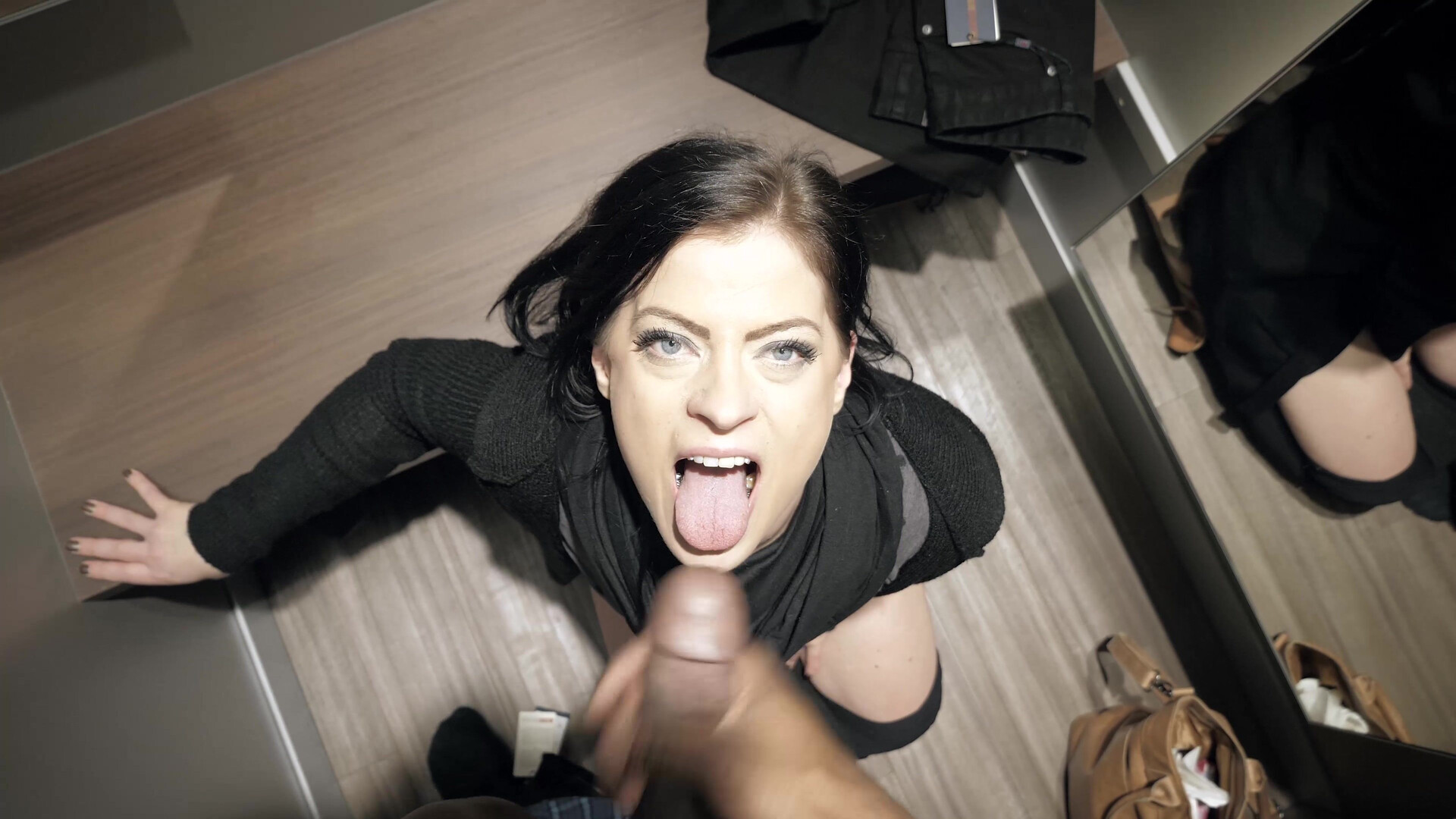 Mandala - Sex In Locker Room - ManyVids - pov - casting - interracial - bbc - big dick - blowjob - deepthroat