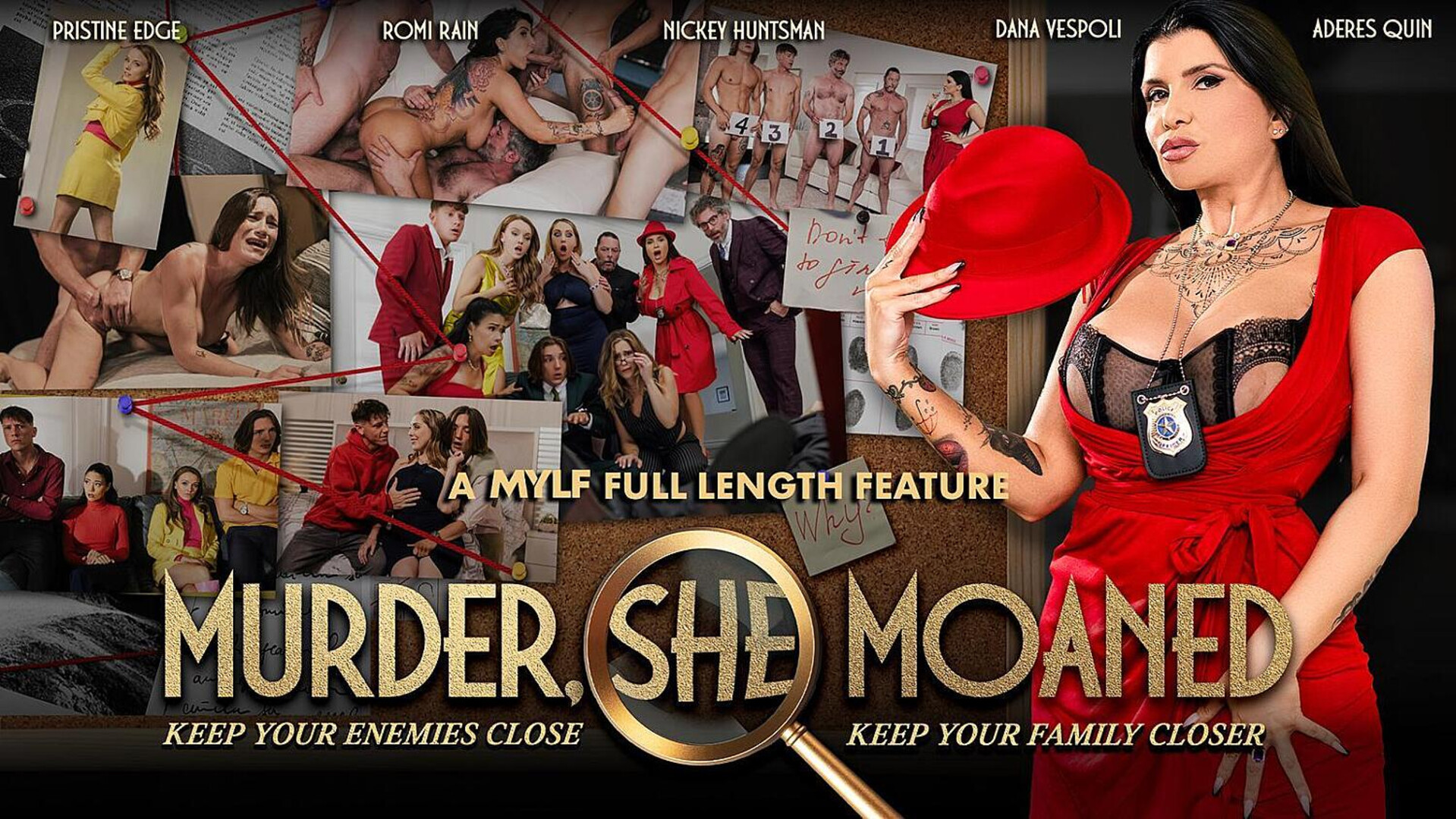 Nickey Huntsman, Pristine Edge, Romi Rain, Dana Vespoli and Aderes Quin - Murder She Moaned - MylfVI - MylfVIP - big tits - big ass - hairy pussy - double penetration - fake tits - anal - asian - tits - blonde