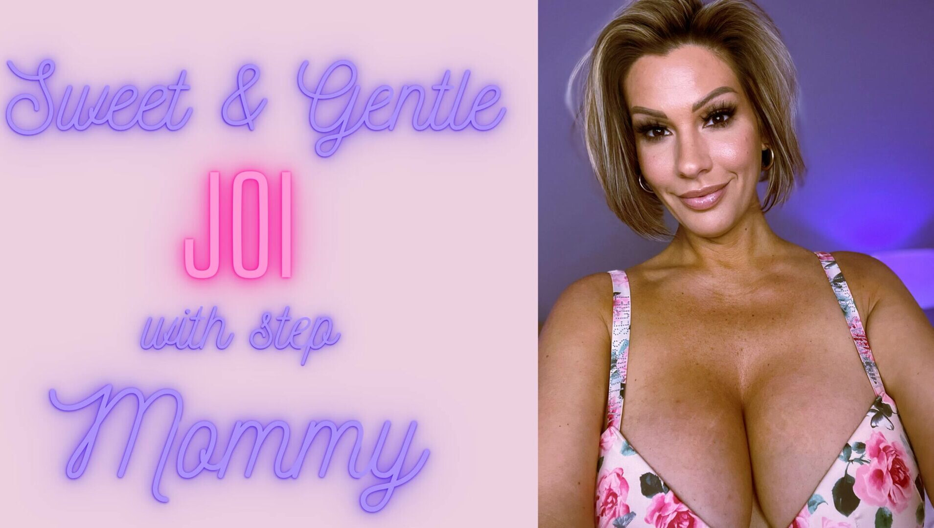 AdrienneLuxe - Sweet and Gentle JOI with StepMommy - ManyVids - jerk off instruction - pov - blonde - solo - fetish - big tits - dirty talk - gooning