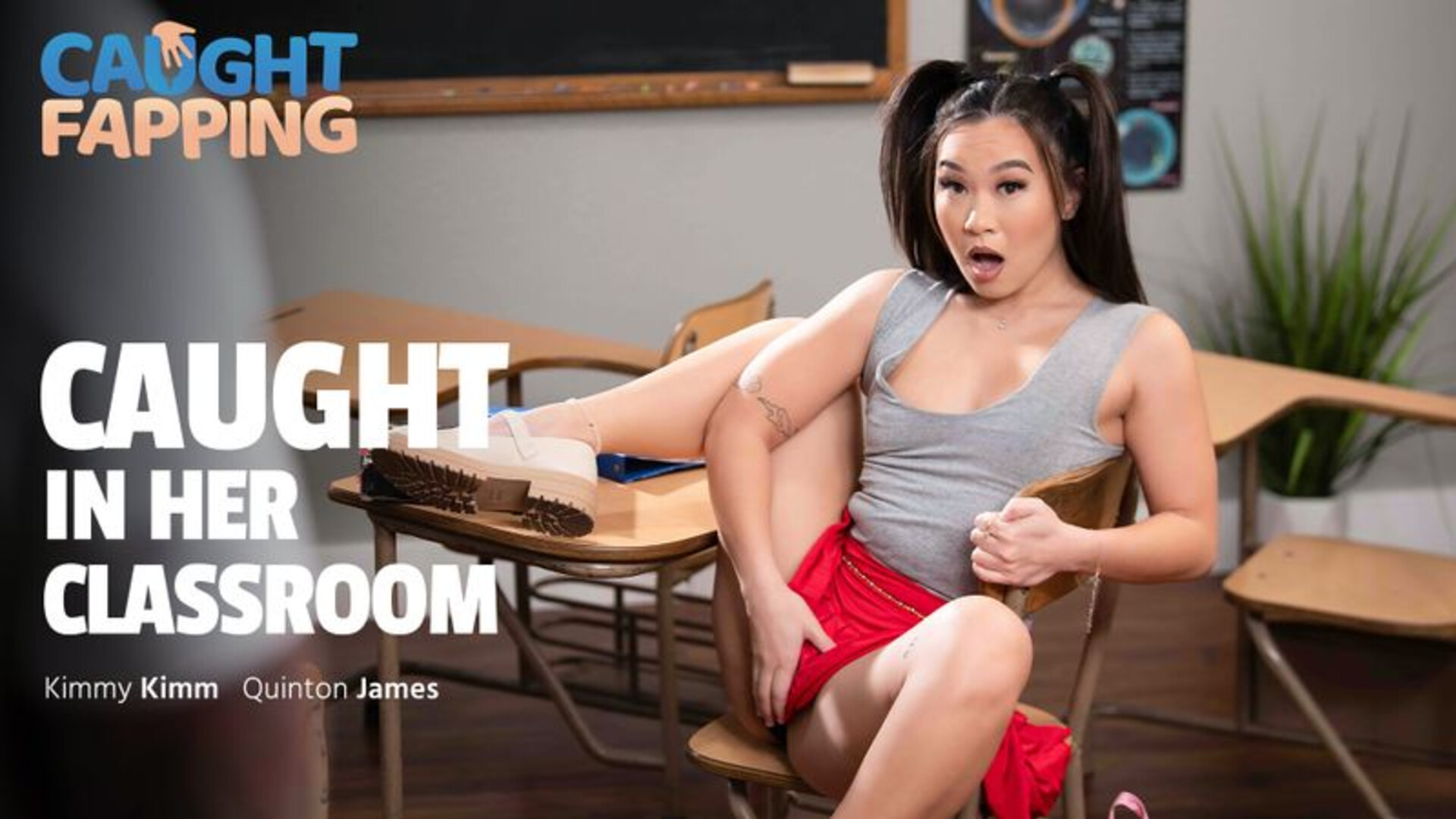 Kimmy Kimm - Caught Fapping Caught In Her Classroom - CaughtFapping - CaughtFapping - teacher - teen - small tits - asian - brunette - natural tits - big dick - hairy pussy
