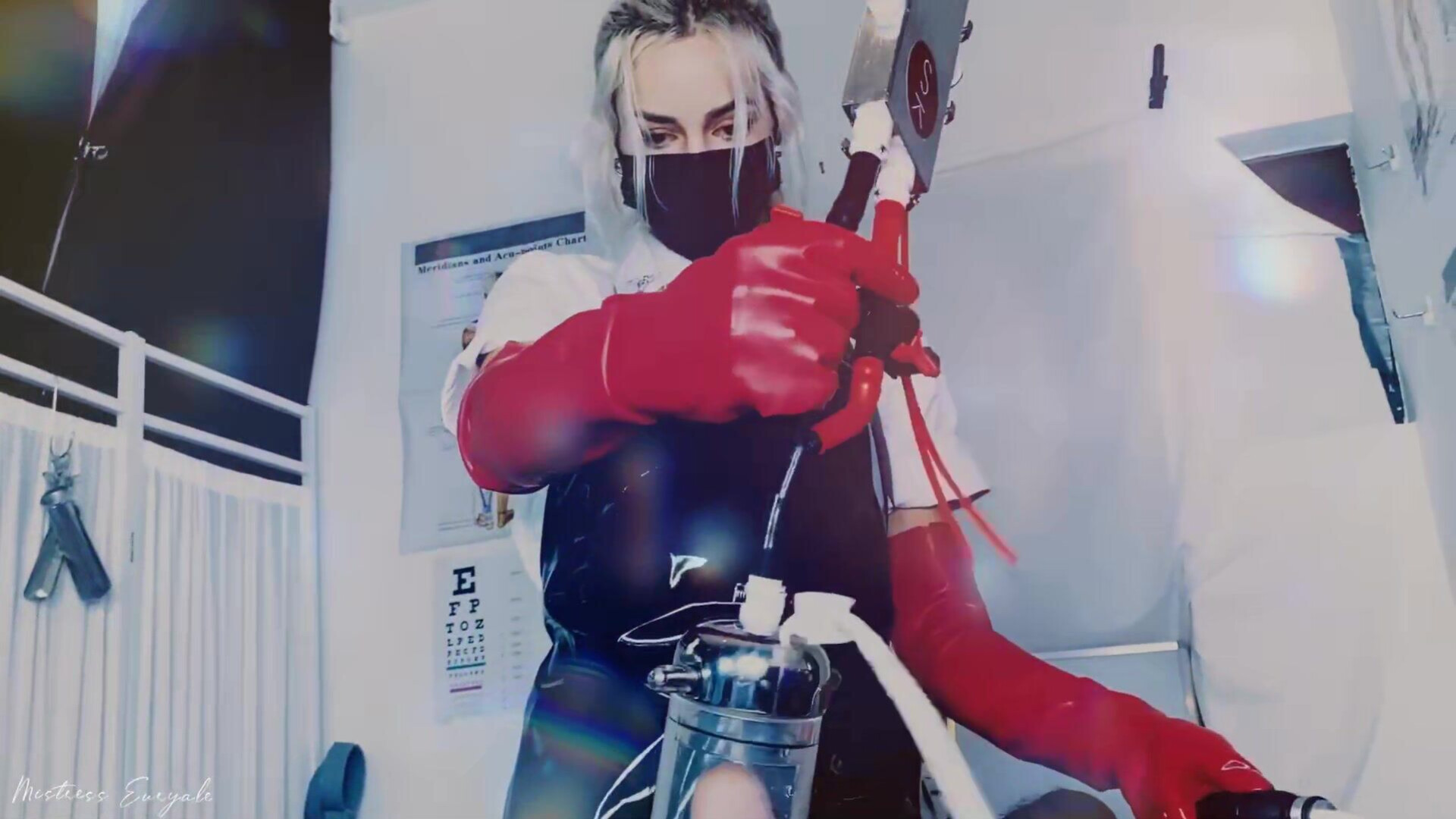 Mistress Euryale - Chastity milking release - ManyVids - femdom - fetish - dirty talk - blonde - gooning - latex