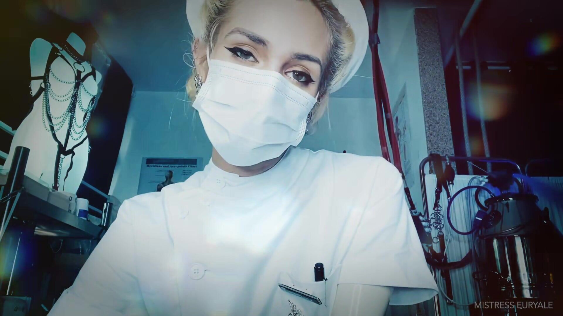 Mistress Euryale - Castration confession - ManyVids - femdom - fetish - dirty talk - blonde - gooning - latex