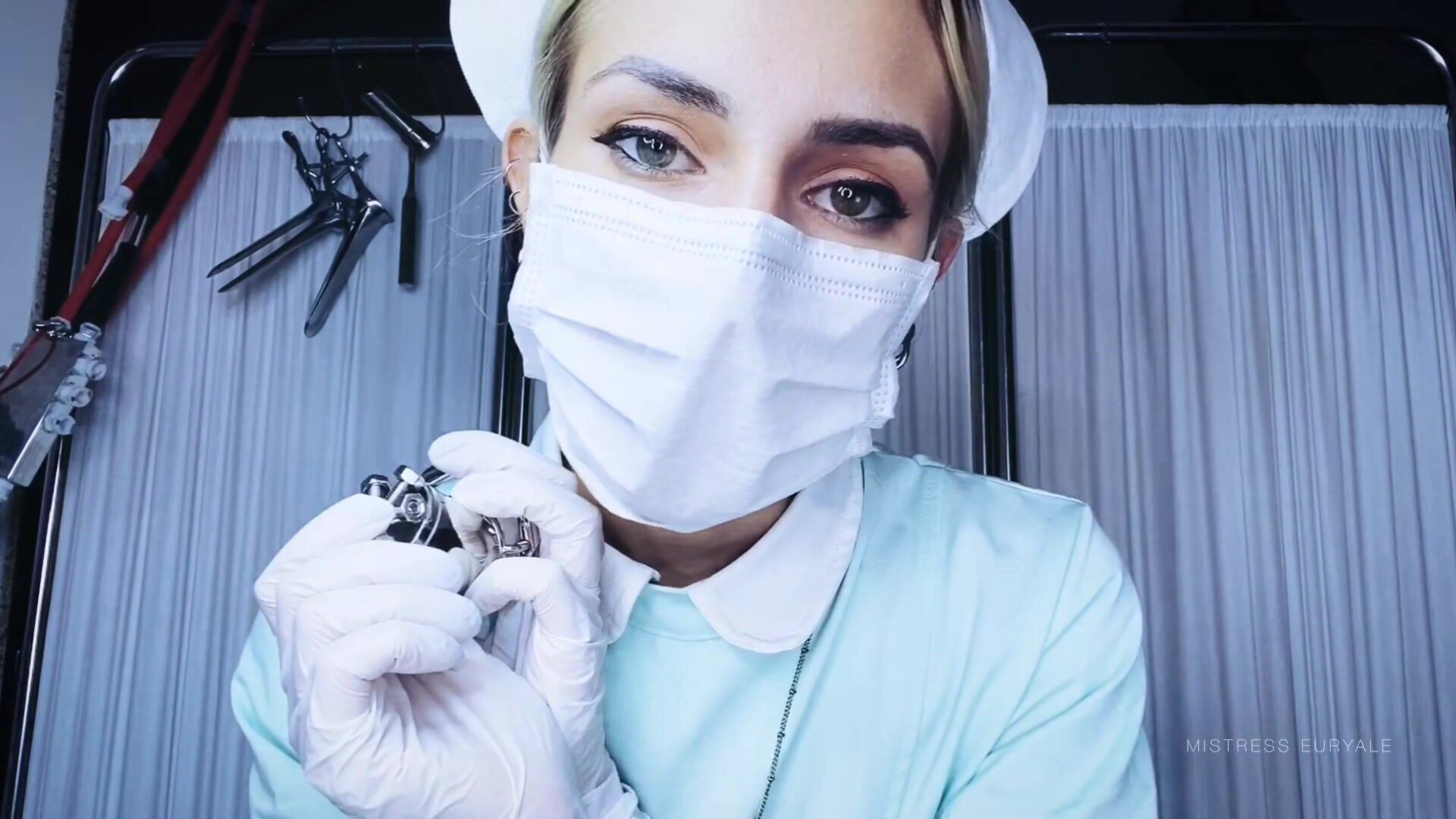 Mistress Euryale - Clinic Cum Slut - ManyVids - femdom - fetish - dirty talk - blonde - gooning - latex