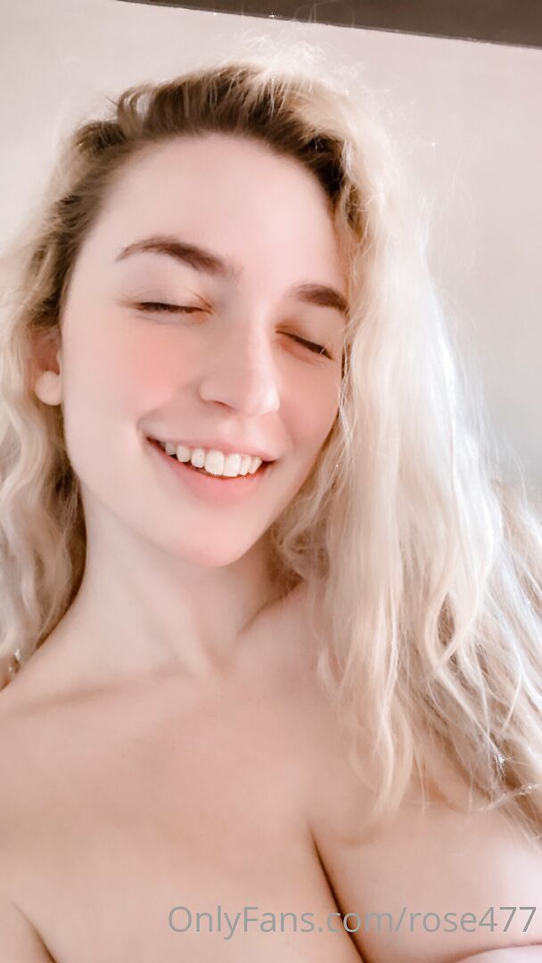 Rose ASMR - hot blonde with huge natural tits!