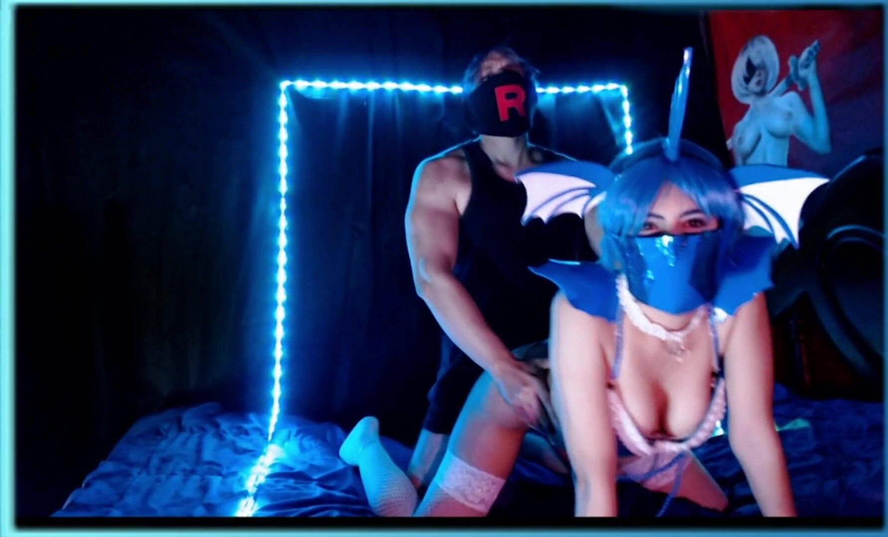Black Kitsune - Vaporeon Pokemon Sexual Fantasy Vol 2 - ManyVids - high heels - dirty talk - big tits - pov - cosplay - blowjob - black - pussy - masturbation