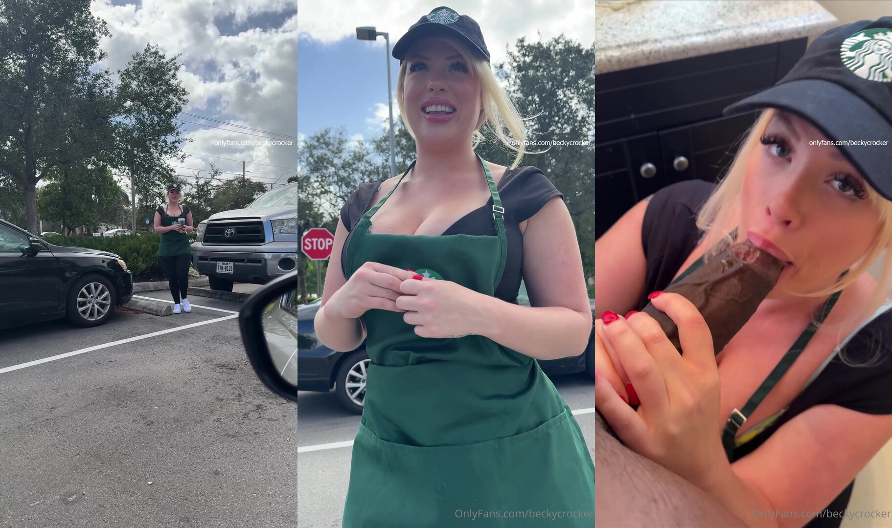 Becky Crocker - Starbucks Roleplay Sextape With Damion Dayski - OnlyFans - bbc - hardcore - blowjob - pov - interracial
