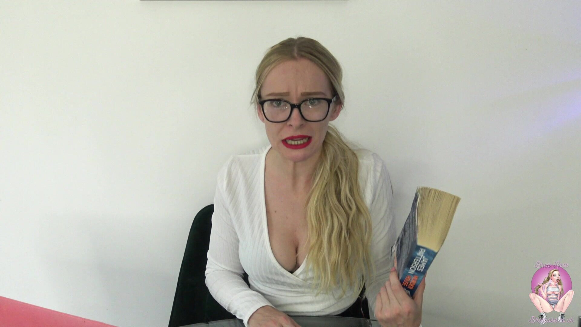 Brea Rose - Librarian With A Booty - ManyVids - blonde - big tits - fake tits - dirty talk - milf - virtualsex - pov - solo