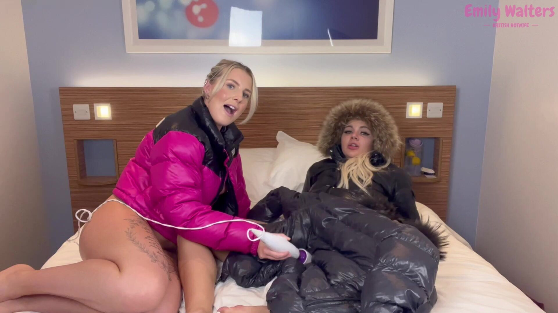 Emily Walters - Puffer Jacket Play - ManyVids - blonde - milf - small tits - tattoo - dirty talk - pov - fetish - bbc