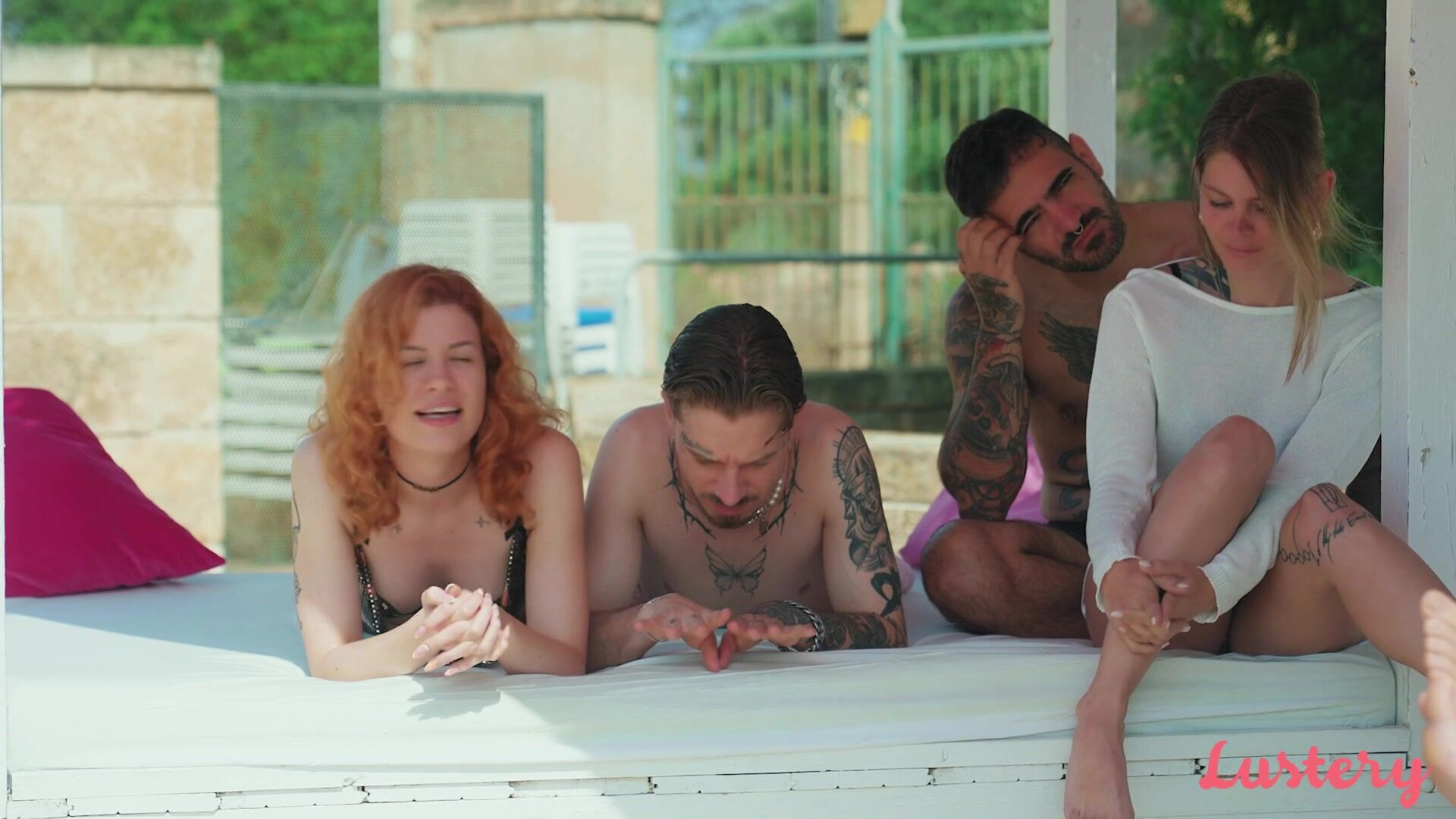 Catherine, Nina, Mia - House of Love, Lustery S2E5 - Lustery - Lustery - orgy - bbc - blowjob - blonde - outdoor - amateur - teen - big dick