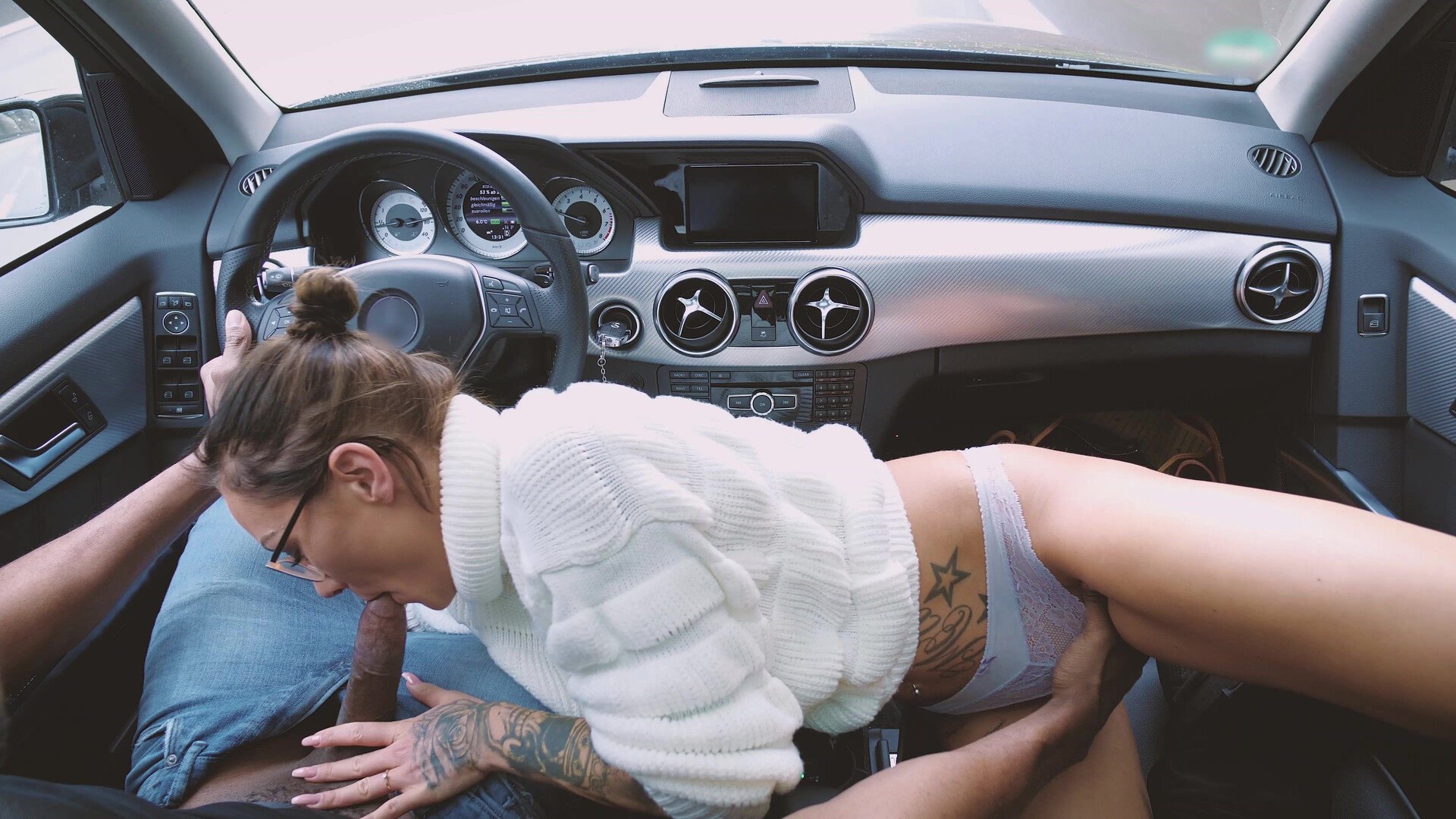 Mandala - Highway Blowjob - ManyVids - blowjob - pov - casting - interracial - bbc - big dick - deepthroat
