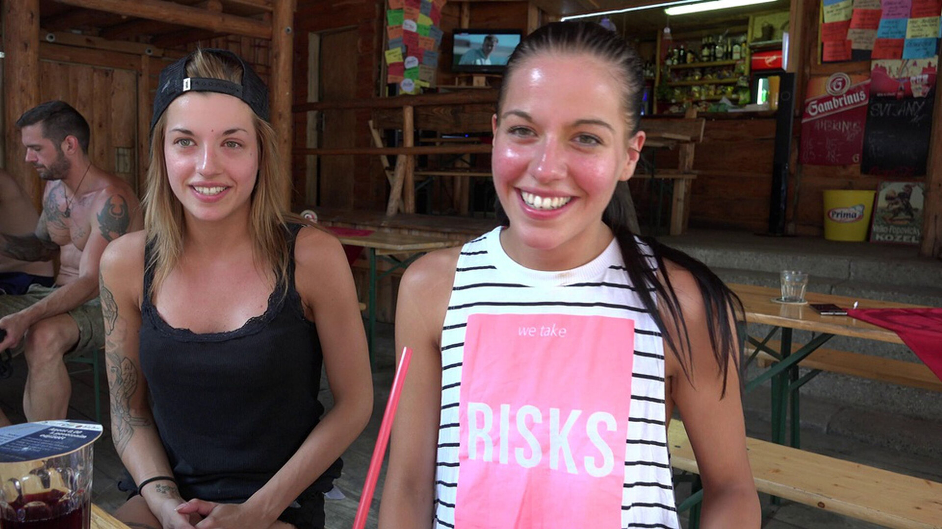 Silvia Dellai and Eveline Dellai - Kinky Twins - CzechCouples - CzechCouples - czech - pov - blowjob - teen - outdoor - stepsister