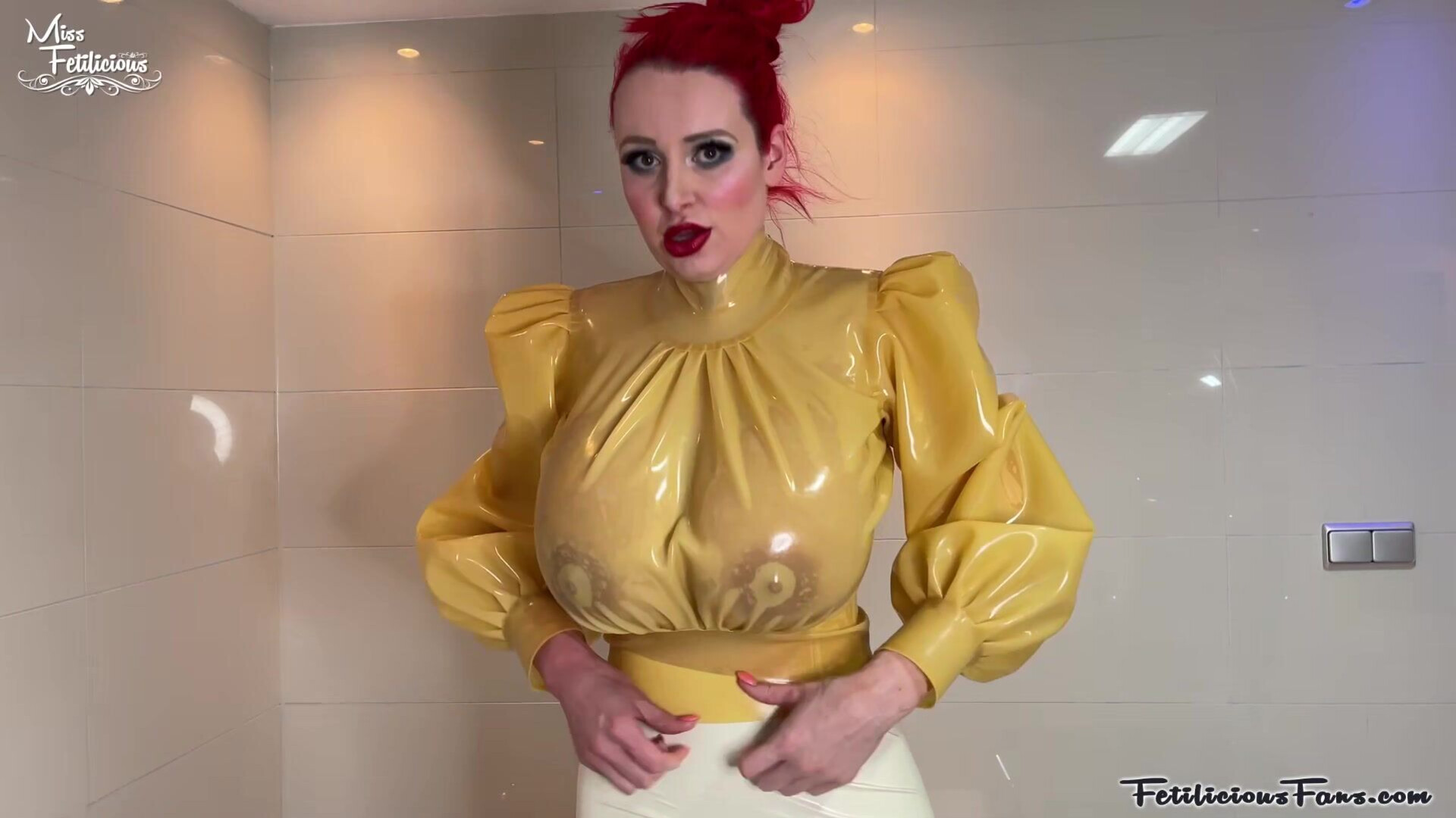 Miss Fetilicious - Dressing up with Mega Boobs - ManyVids - fetish - hardcore - milf - big tits - latex - pov - femdom - high heels - virtualsex