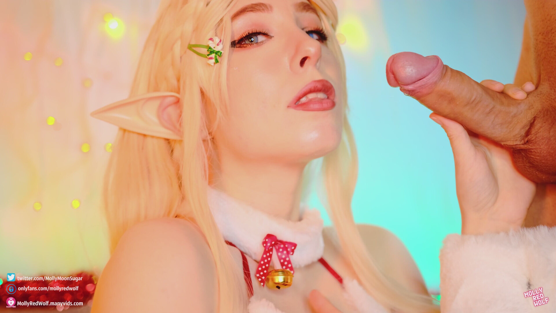 MollyRedWolf - Christmas Gift For Zelda - Cosplay - ManyVids - teen - natural tits - dirty talk