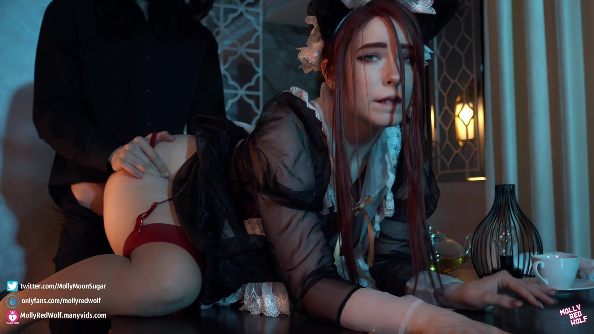 MollyRedWolf - Young Lord Punishes His Maid - Cosplay - ManyVids - teen - dirty talk - natural tits - pov - big ass - creampie - blowjob - deepthroat