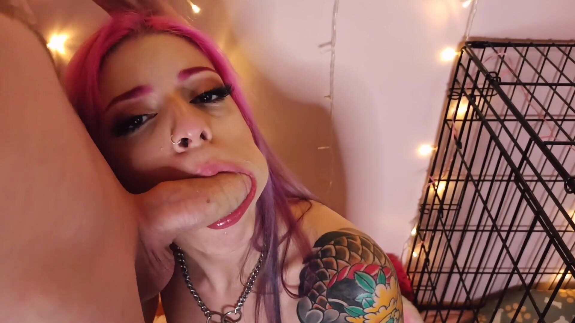 PuppyGirlfriend - Hentai Ahegao Sloppy Blowjob Deepthroat - ManyVids - hentai - blowjob - deepthroat - teen - pov - tattoo - dirty talk - nylon - high heels