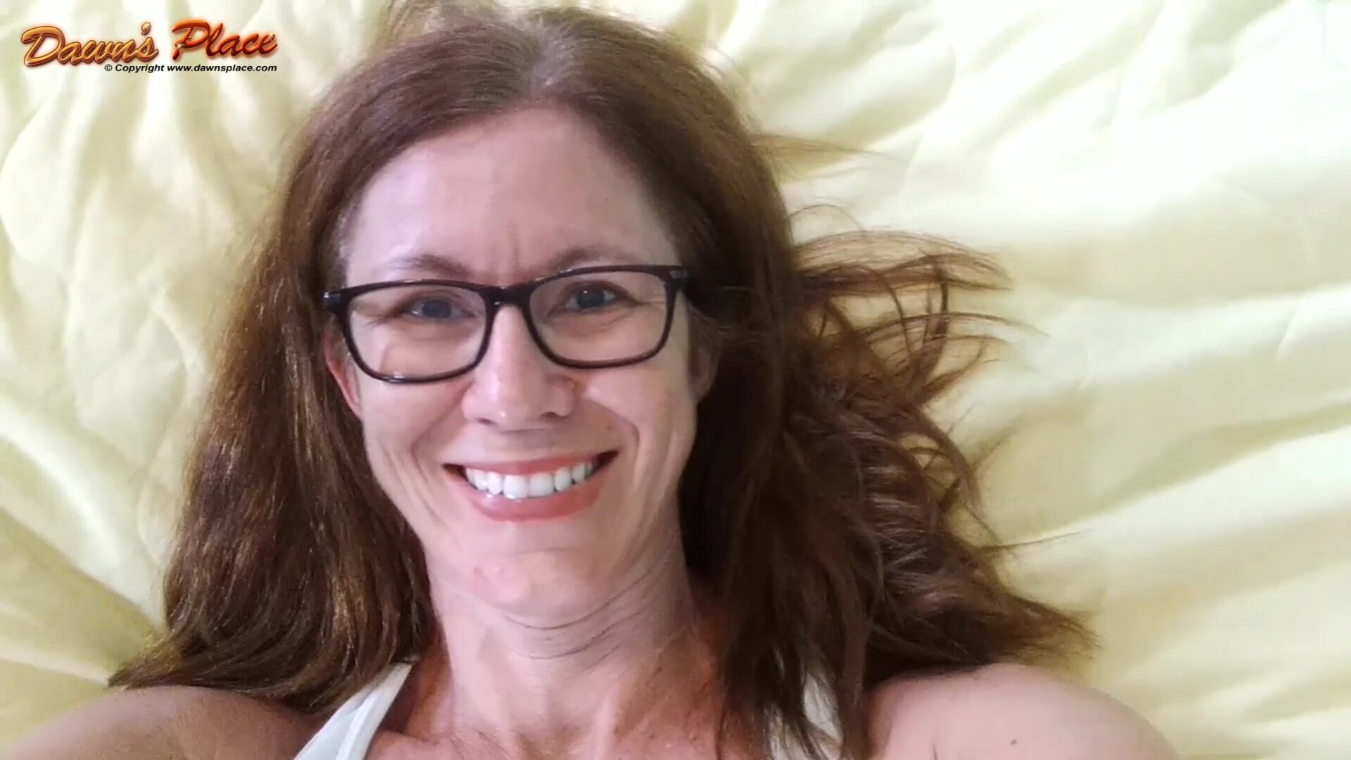 Dawns Place - Inbed Pussytease - ManyVids - milf - redhead - big dick - big tits - pov - dirty talk