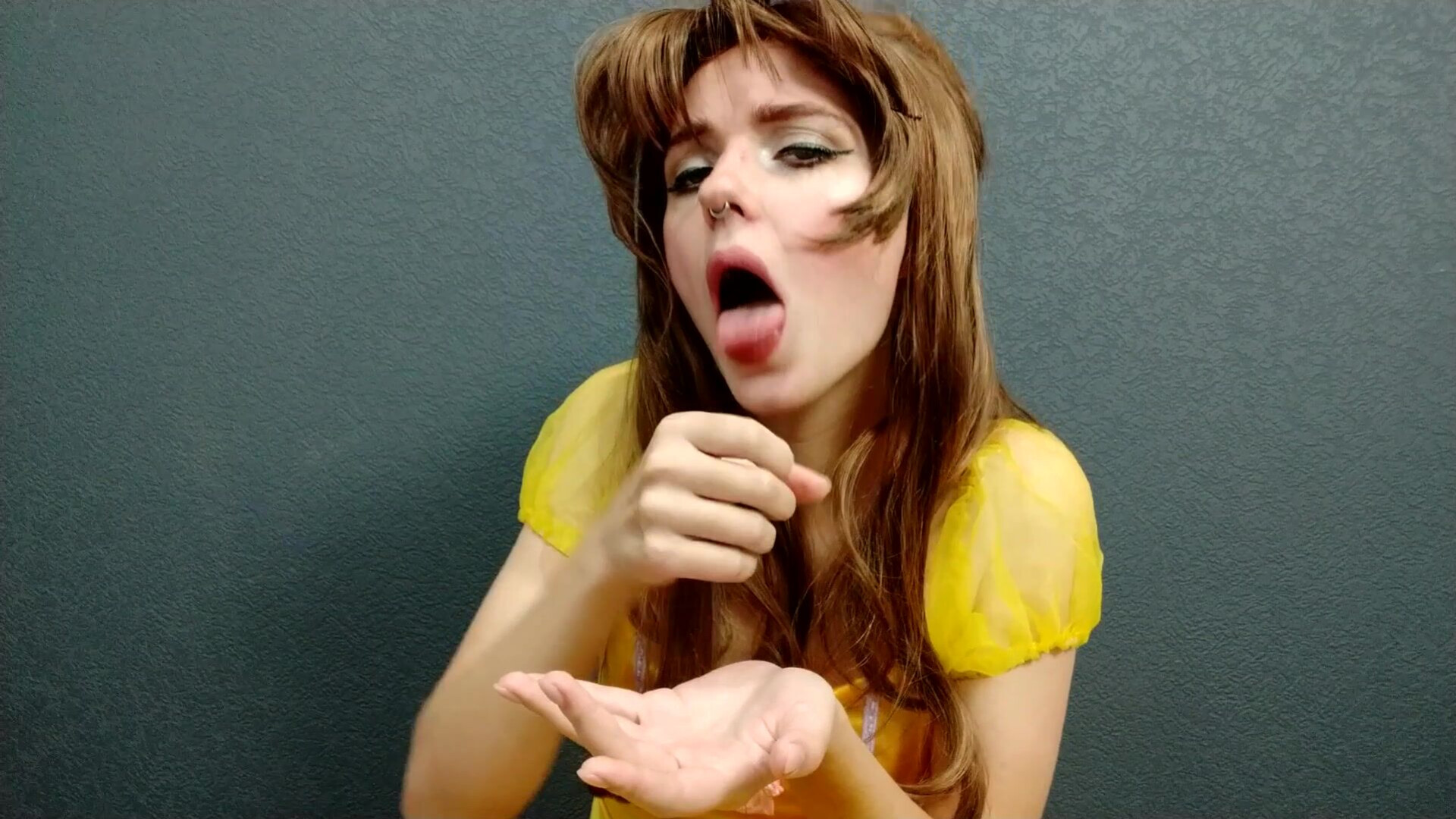 Lil cosplay slut - Beauty and the Beast Ahegao And JOI - ManyVids - cosplay - jerk off instruction - teen - small tits - pov - dirty talk - masturbation - natural tits