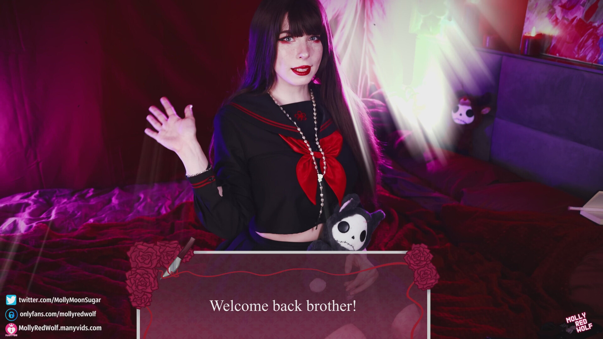 MollyRedWolf - Yandere Novel - Cosplay - ManyVids - teen - dirty talk - natural tits - pov