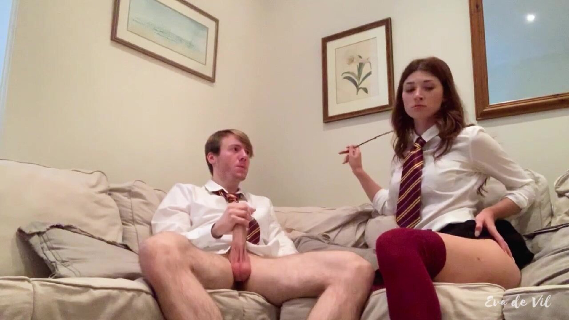 Eva de Vil - Hermione Denial Hex - ManyVids - fetish - dirty talk - brunette - femdom - small tits - natural tits - hardcore - pov - solo