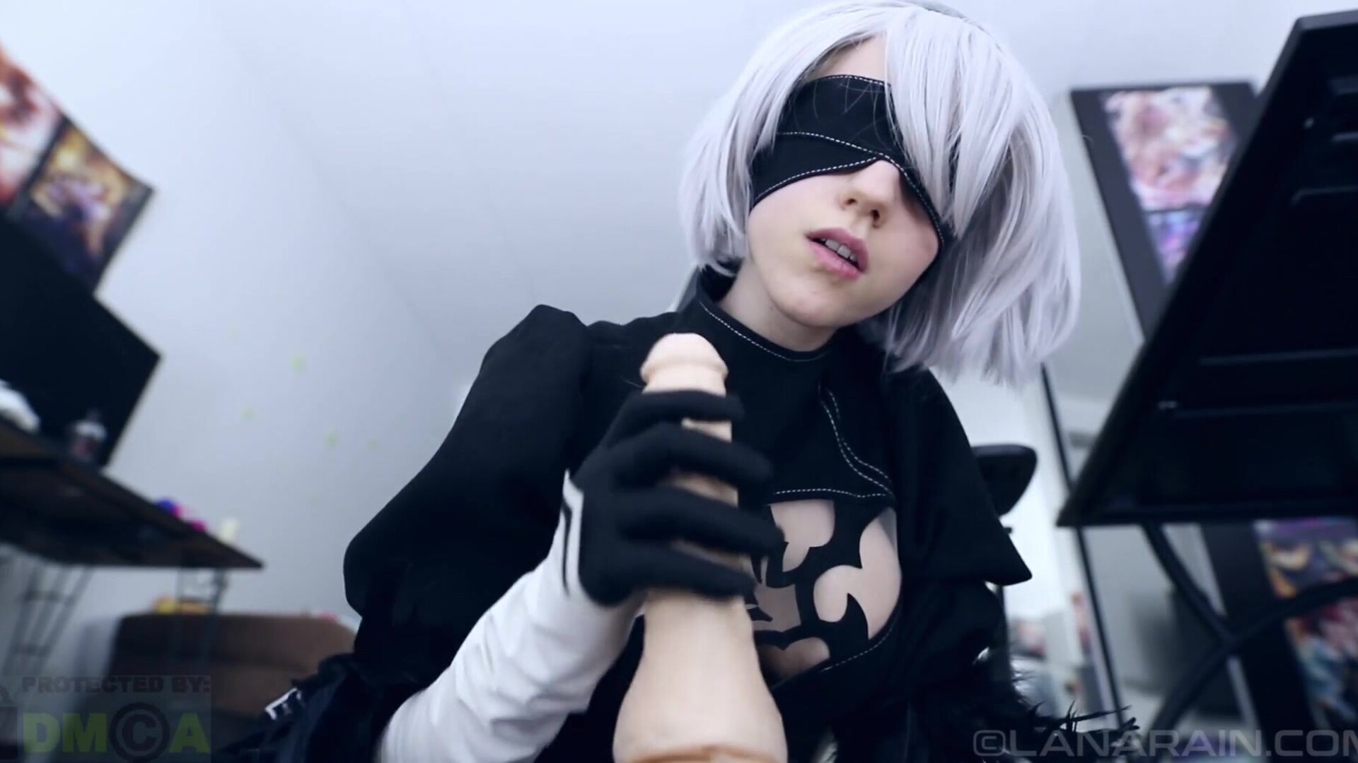 Lana Rain - NieR Automata - 2B POV Footjob - ManyVids - pov - footjob - cosplay - big tits - teen - fake tits - dirty talk