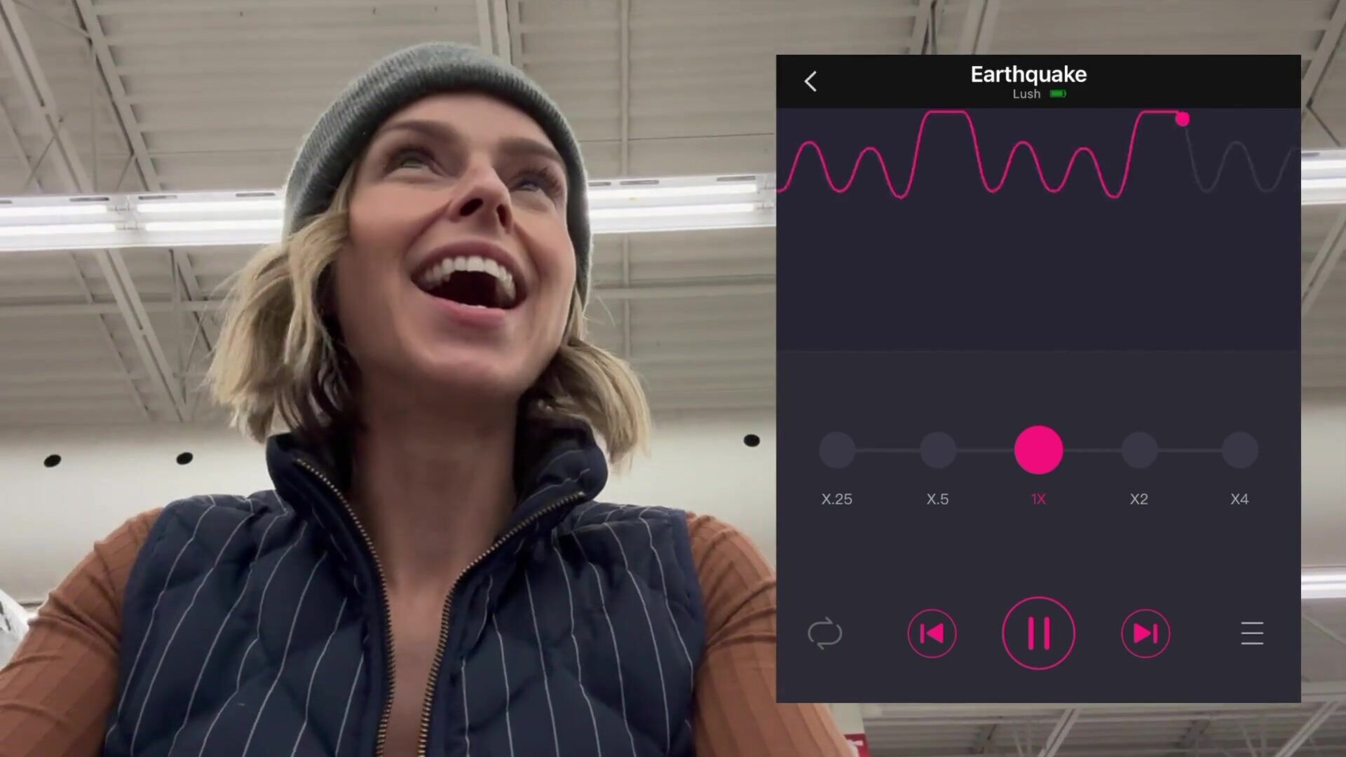 Serenity Cox - Cumming Hard in Grocery Store with Lush Remote Controlled Vibrator - OnlyFans - milf - pov - blowjob - small tits - natural tits - cuckold