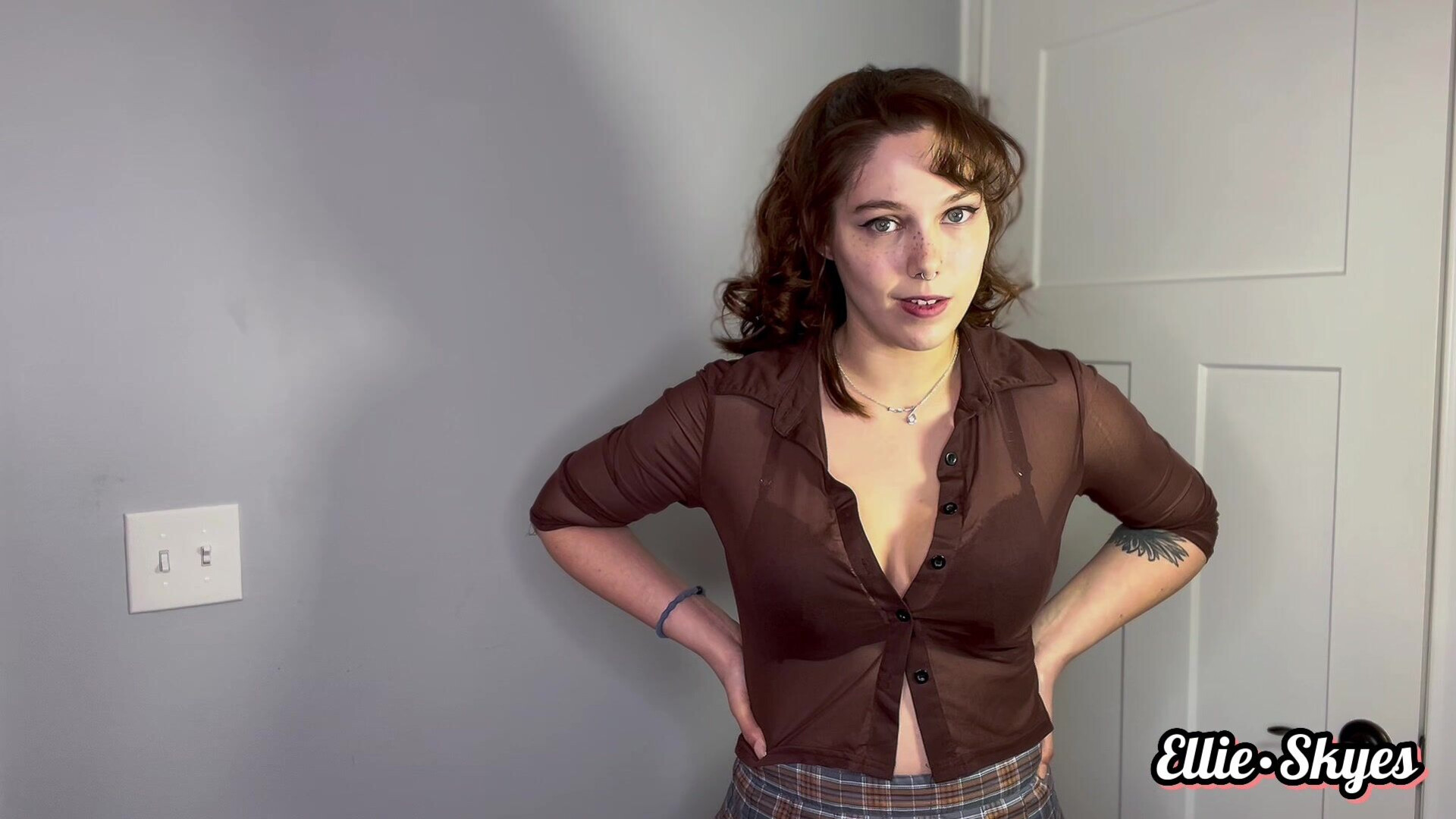 Ellie Skyes - Let's Test This Bitch Out - ManyVids - pov - dirty talk - solo - virtualsex - teen - brunette - natural tits