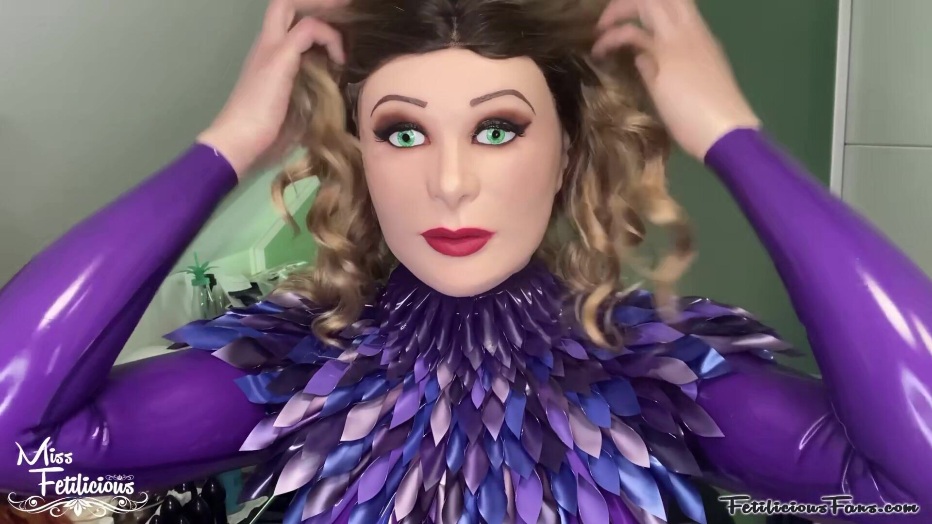 Miss Fetilicious - Dressing Up as Living Doll 1 - ManyVids - fetish - hardcore - milf - big tits - latex - pov - femdom - high heels - virtualsex