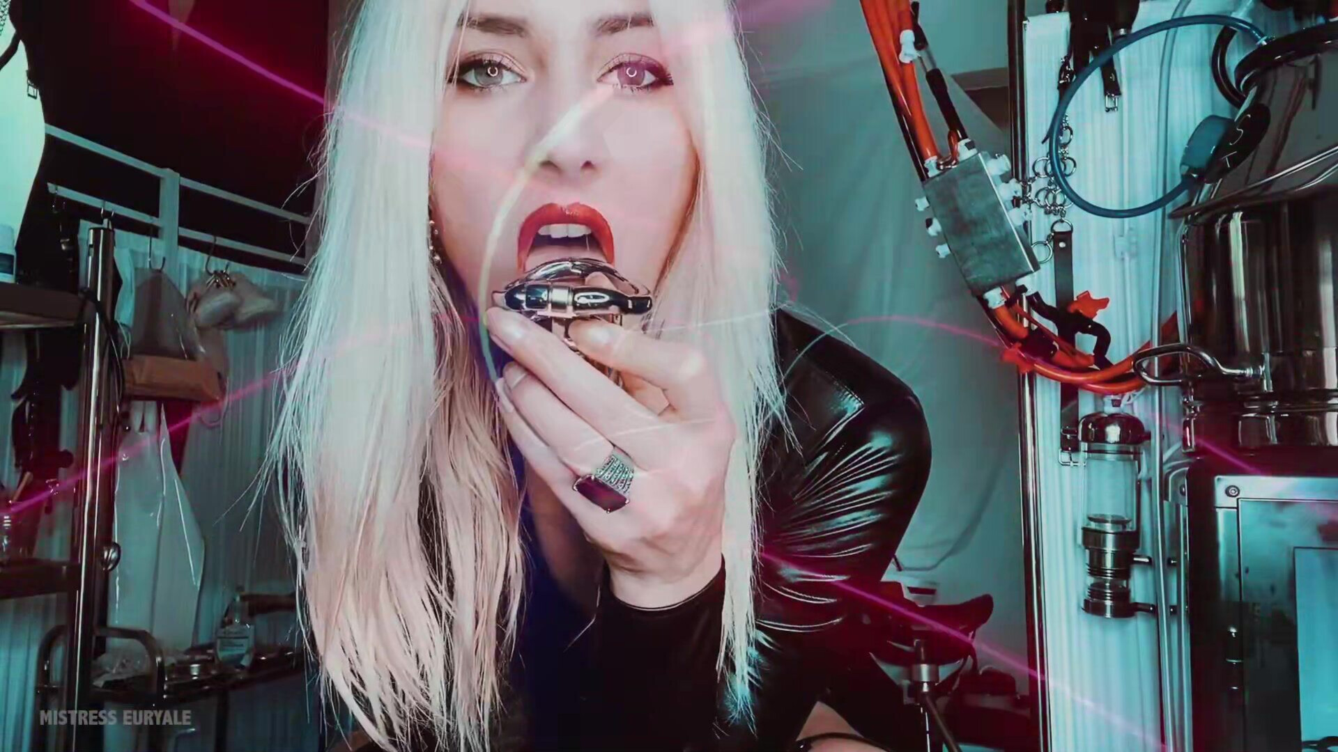 Mistress Euryale - Chastity is better than sex - ManyVids - femdom - fetish - dirty talk - blonde - gooning - latex