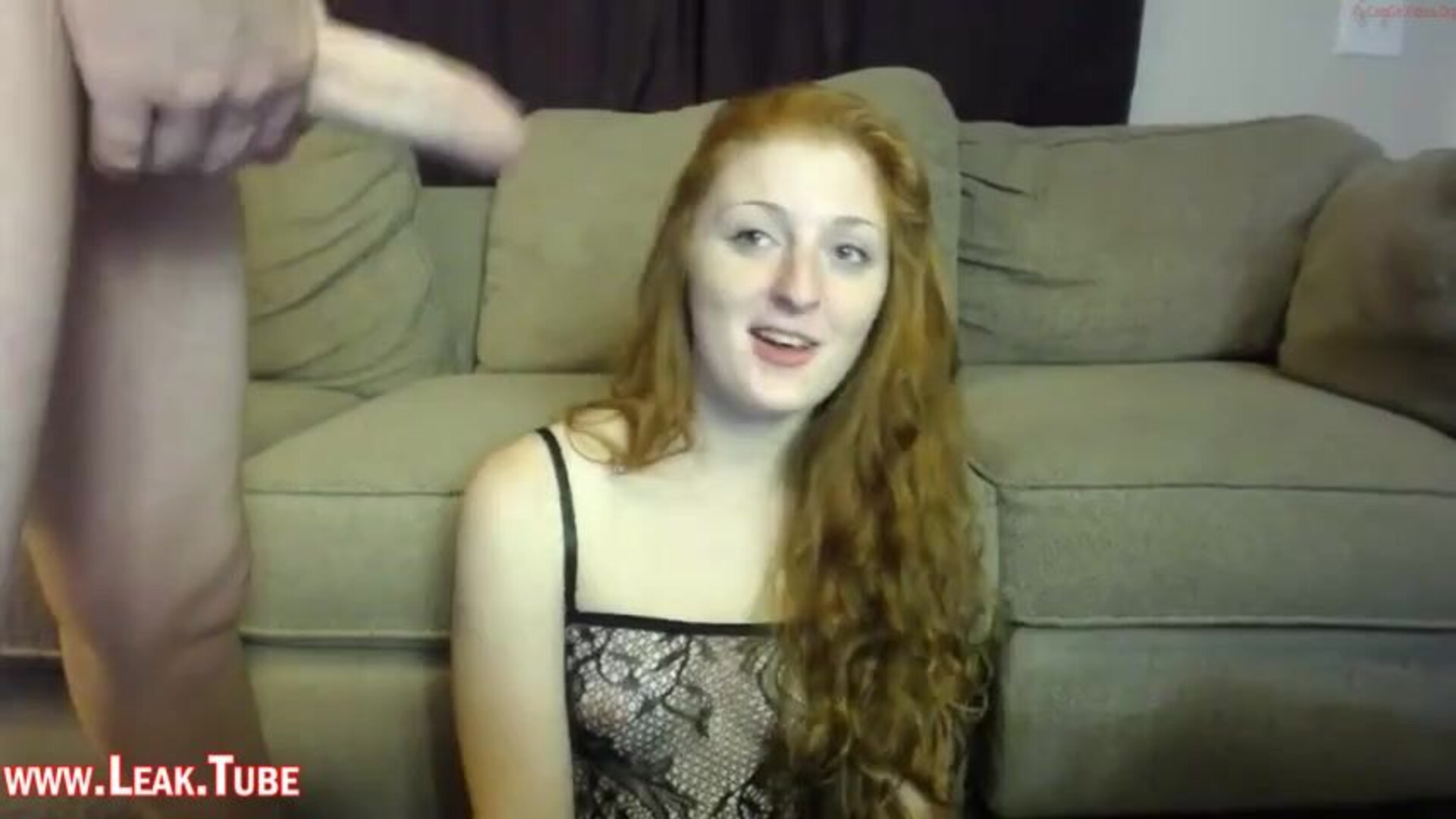 Amateur Redhead Gives Blowjob and Gets Cum In Mouth - amateur - amateur blowjob - amateur couple - amateurs - real amateurs - redhead - blowjob - cum in mouth - cum on face - facial cumshot